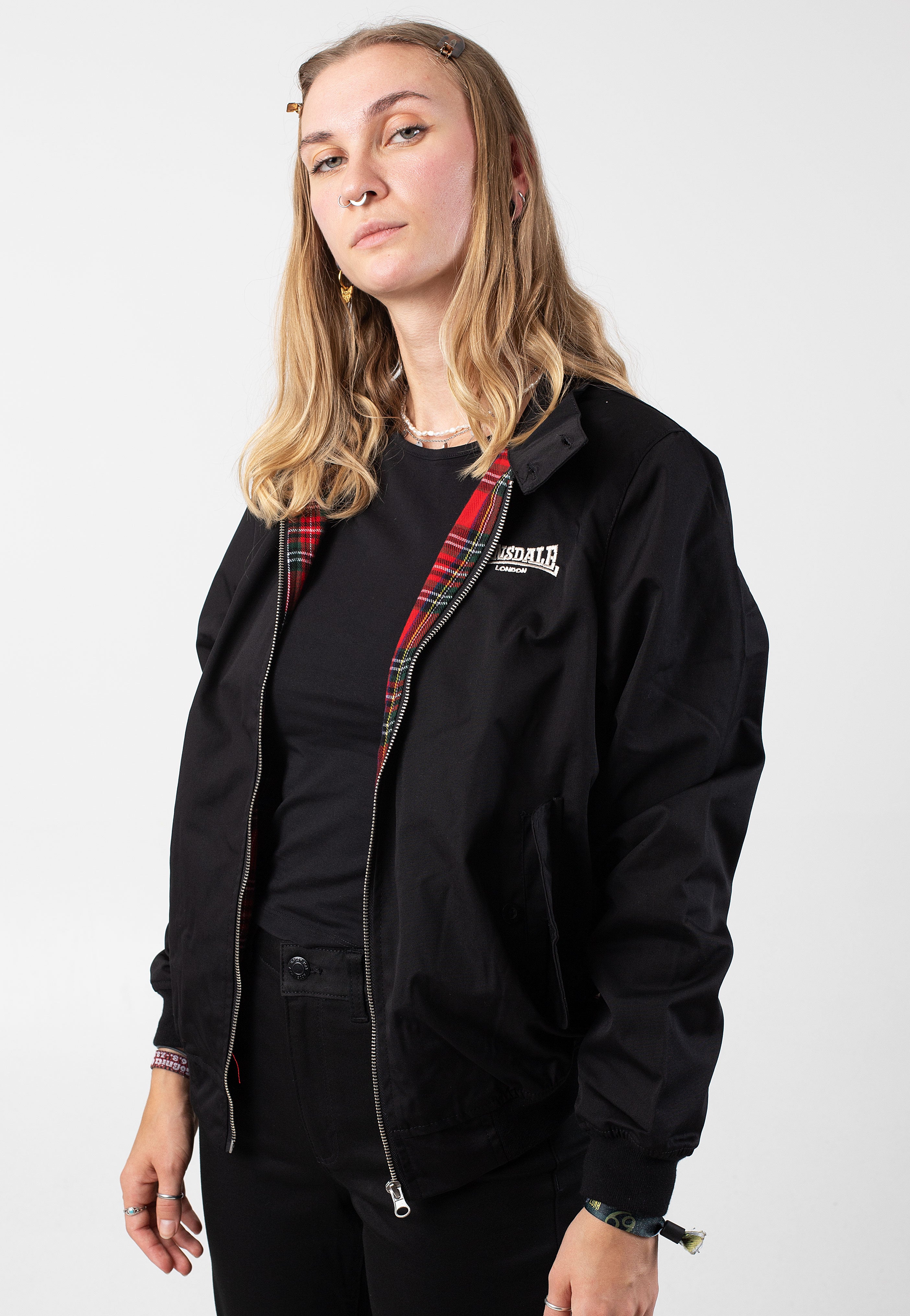 Lonsdale - Rodeen Black/Silver - Jacket Outlet Popular