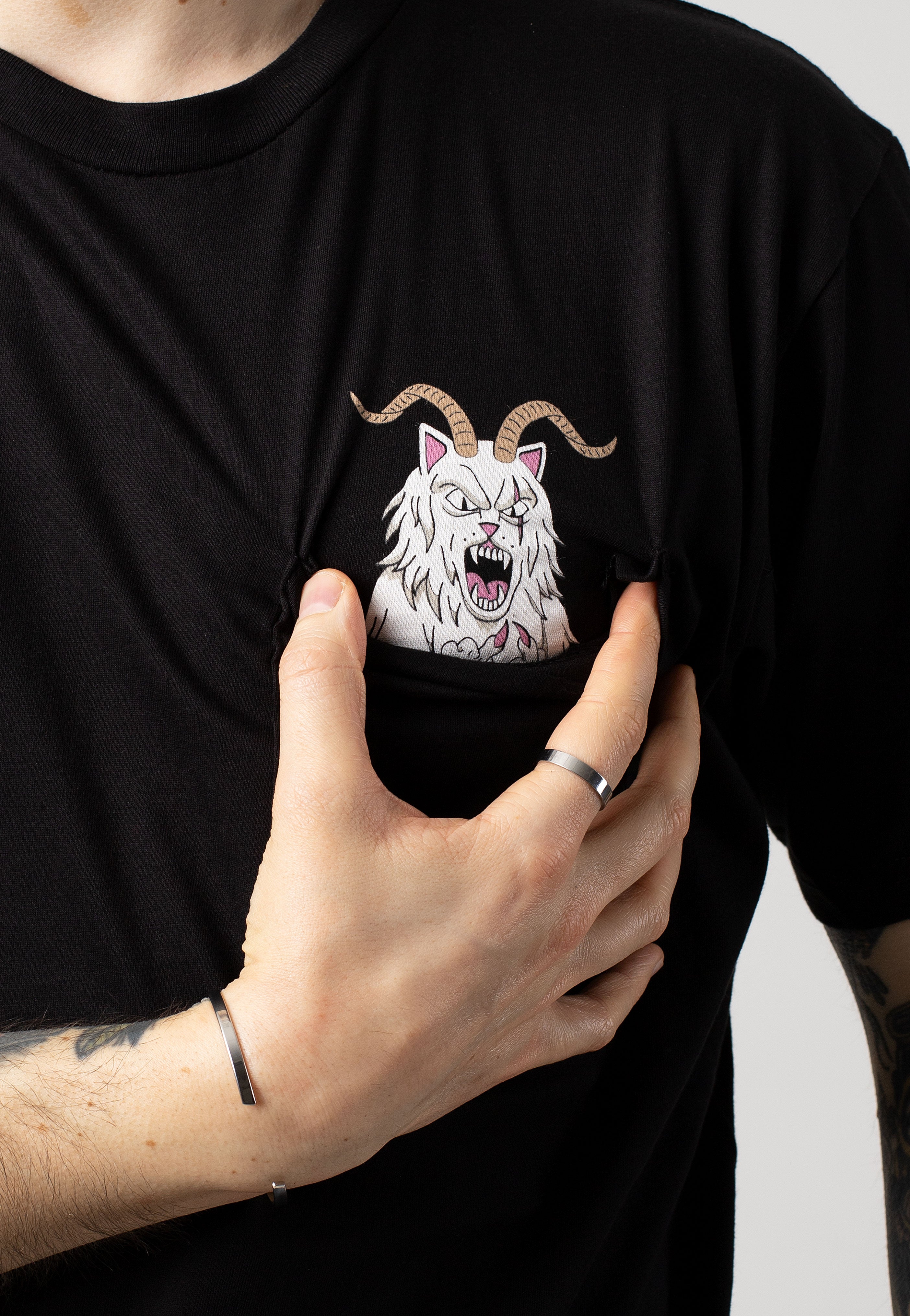 RIPNDIP - Krampus Nerm Pocket Black - T-Shirt Buy Cheap Extremely