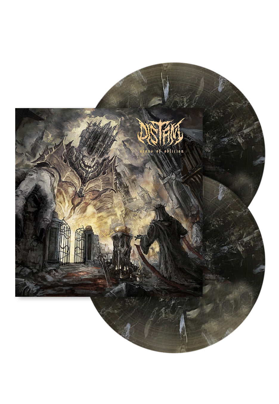 Distant - Aeons Of Oblivion Black Olive - Marbled 2 Vinyl Shipping Discount Sale