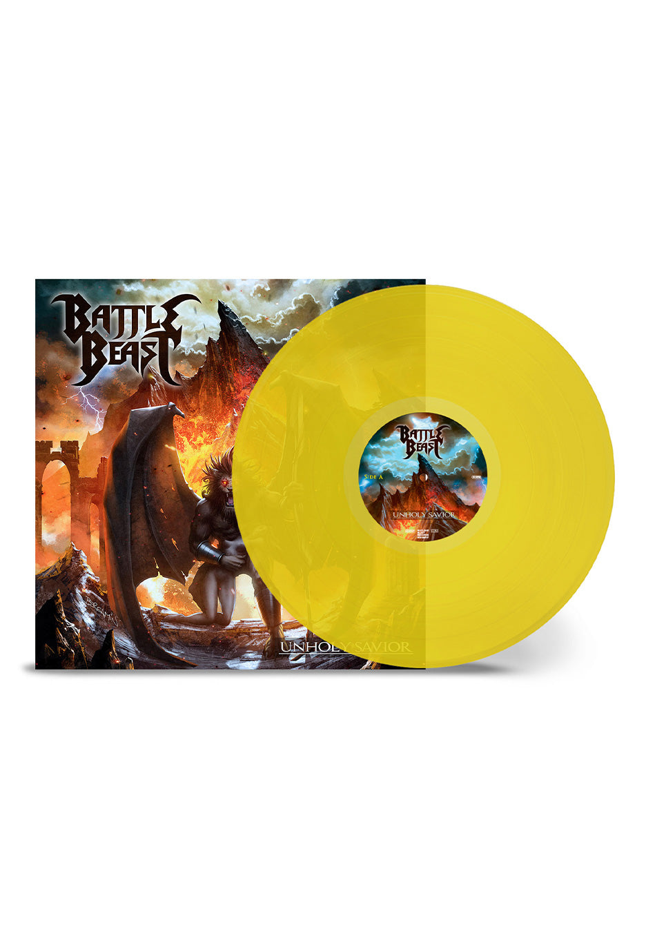 Battle Beast - Unholy Savior Ltd. Transparent Yellow - Colored Vinyl Discount Pices