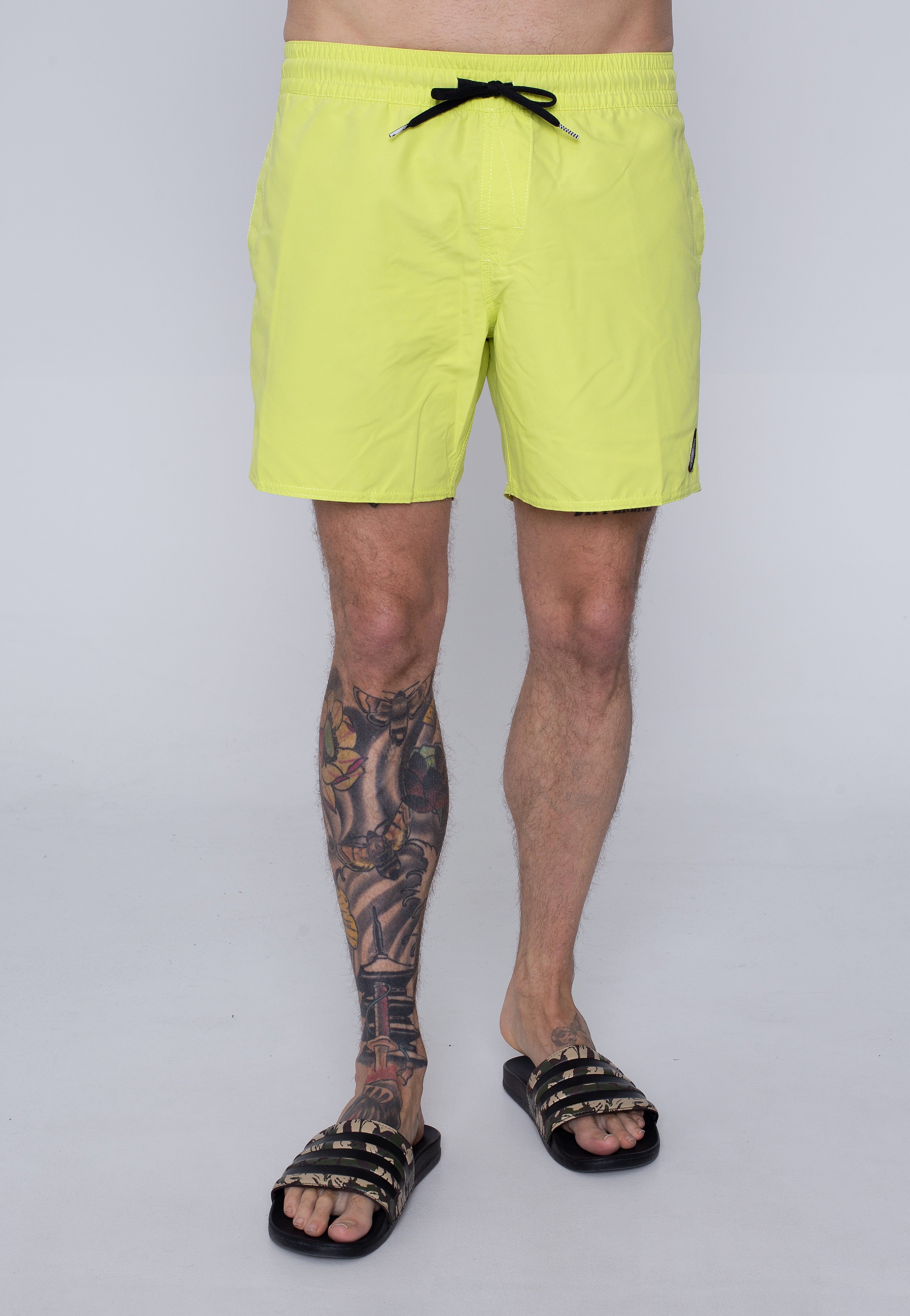 Volcom - Lido Solid Trunk 16 Limeade - Board Shorts For Sale Official Site