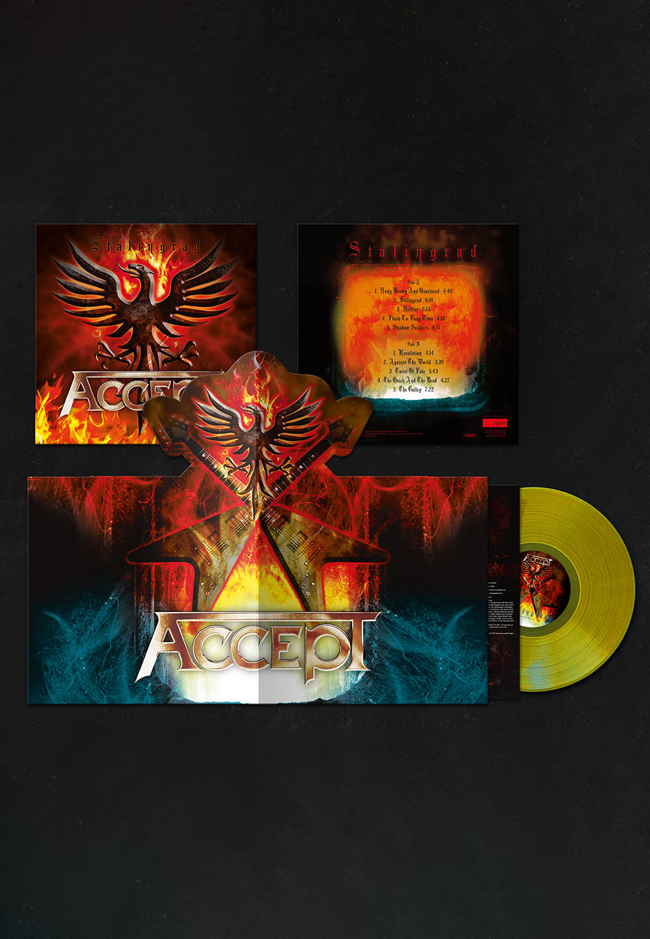 Accept - Stalingrad Ltd. Yellow - Colored Vinyl 100% Original Online