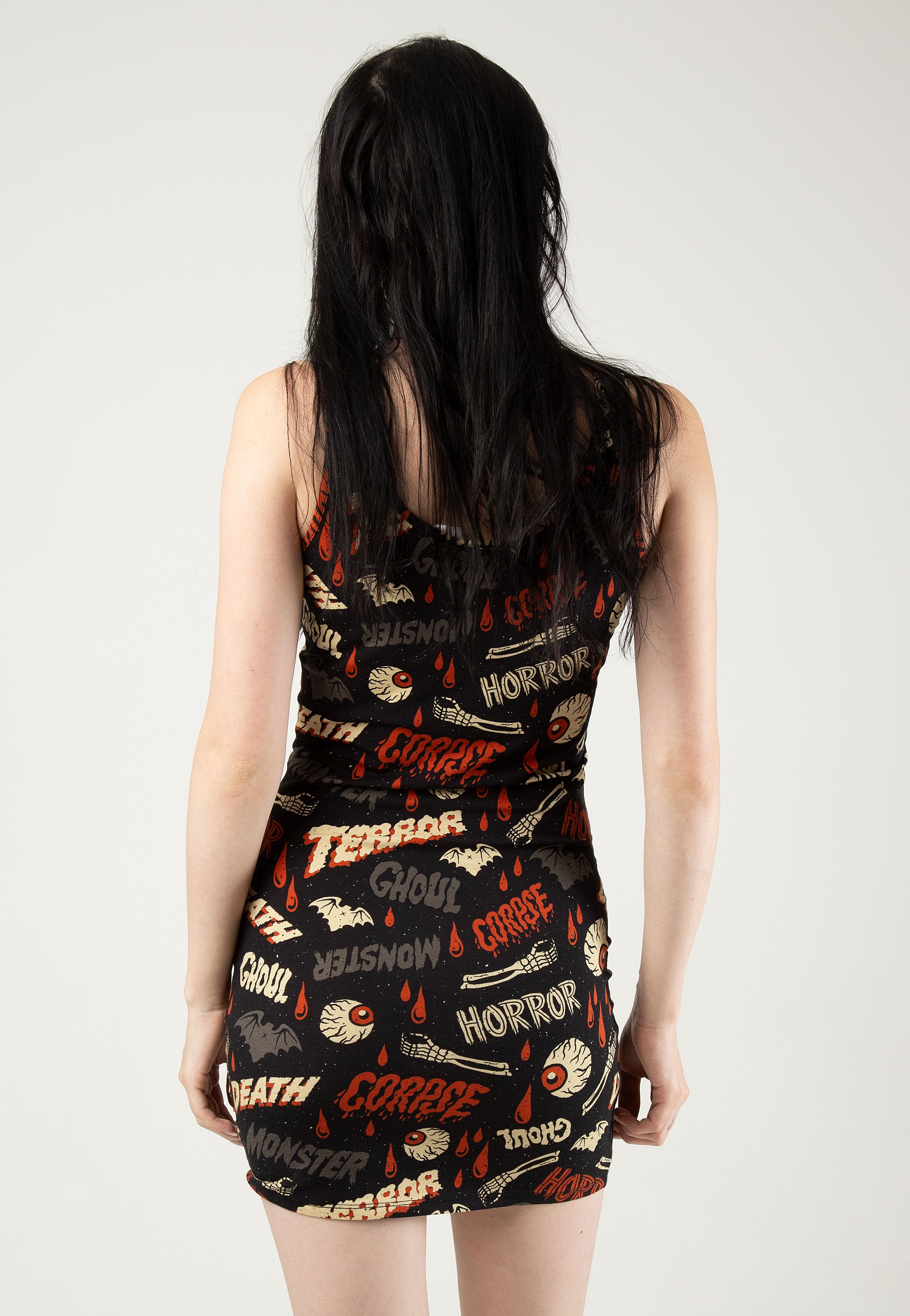 Sourpuss Clothing - Oh The Horror Black - Dress Discount Eastbay