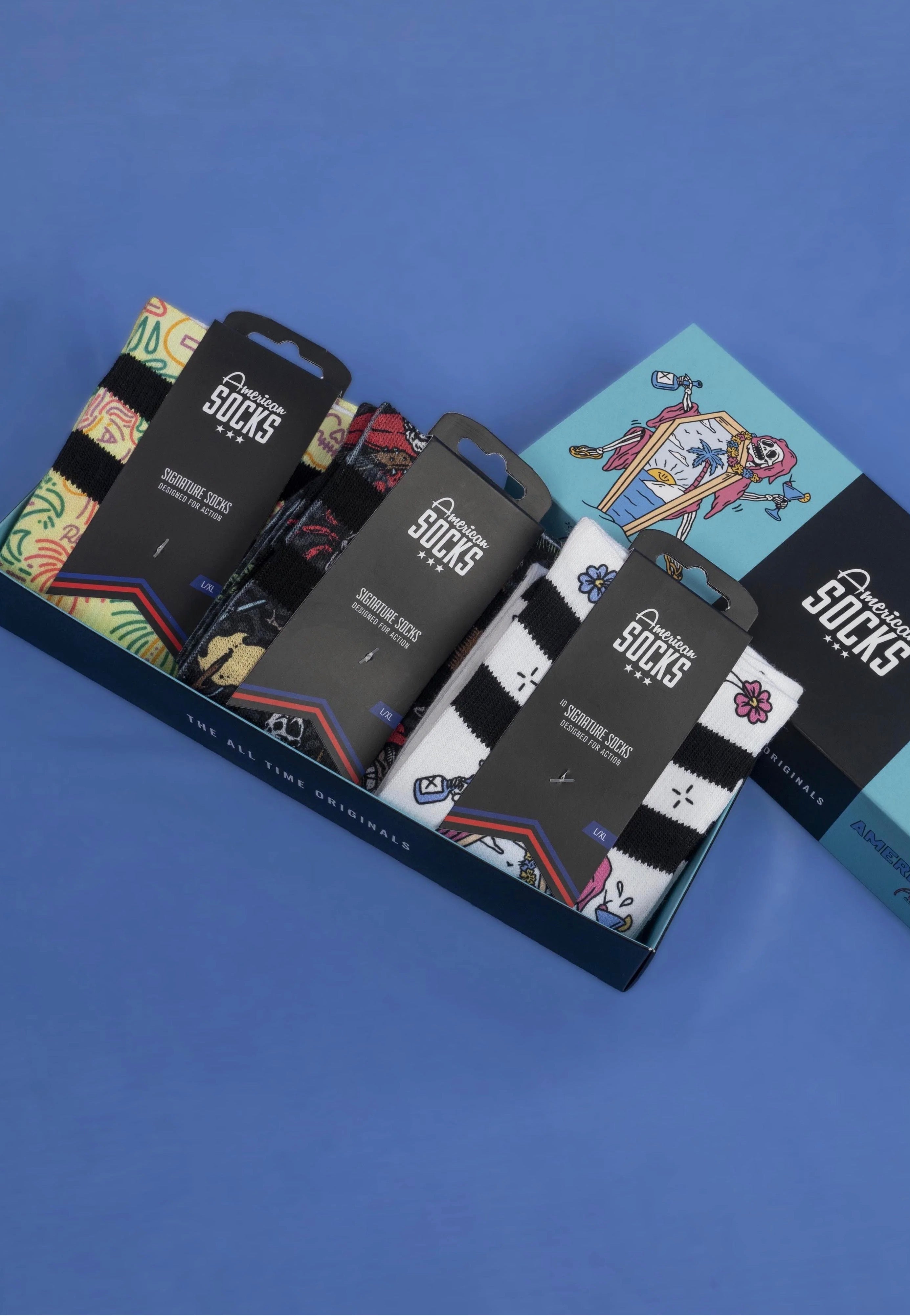 American Socks - Aloha Socks - Giftbox Free Shipping View