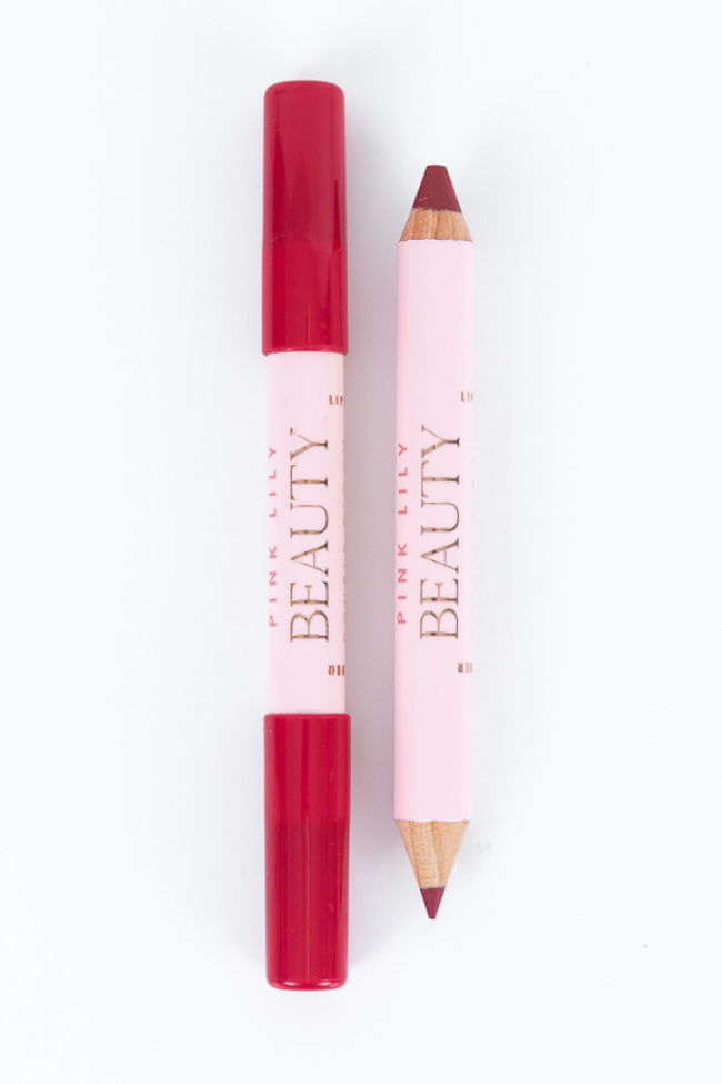 Pink Lily Beauty Double Bloom Dual Lipstick and Lip Liner - Your Berry Best Sale Tumblr