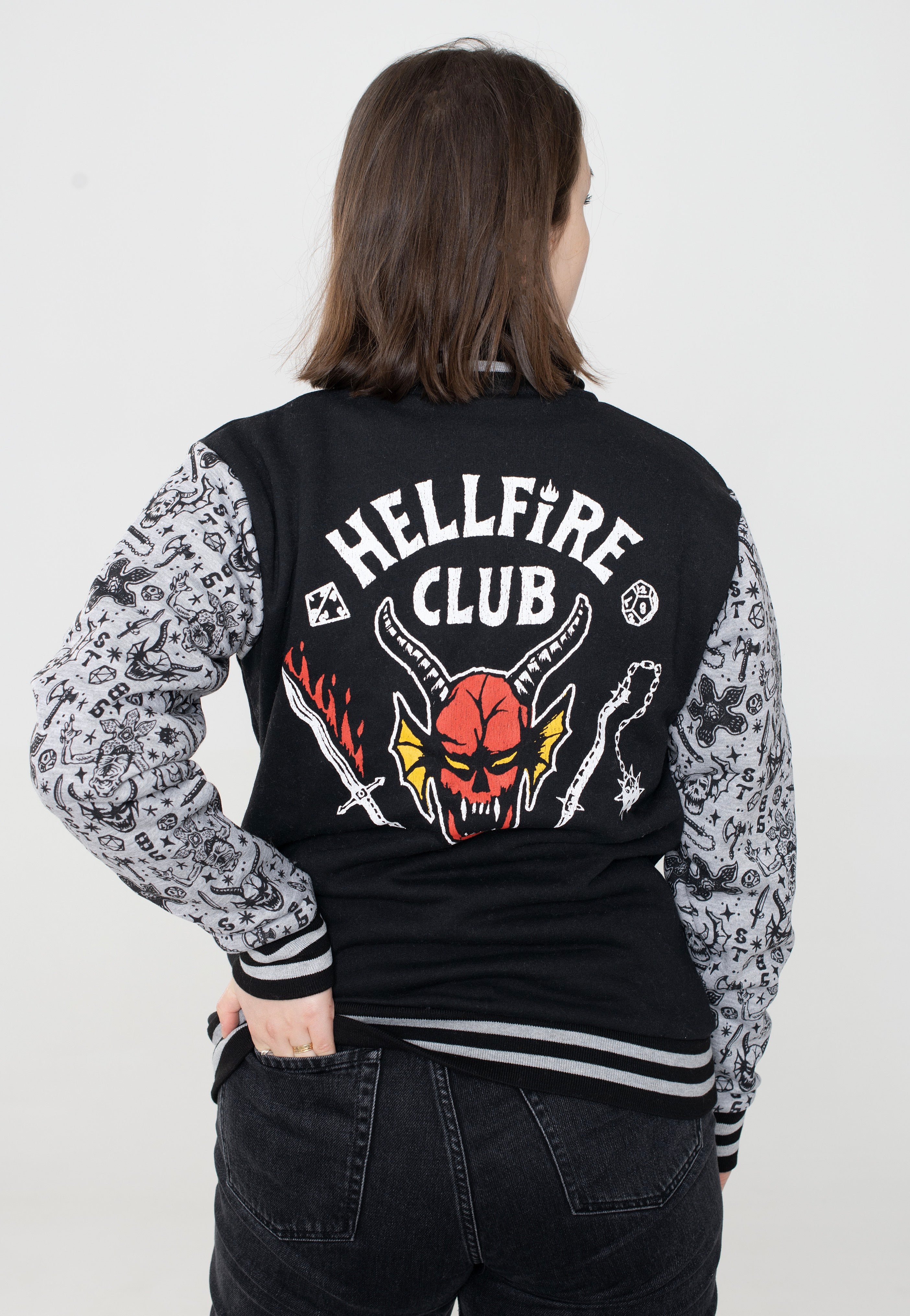 Stranger Things - Hellfire Club - College Jacket Discount Authentic