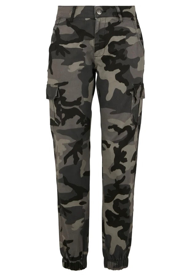 Urban Classics - Ladies High Waist Darkcamo/Black - Pants Sale Good Selling