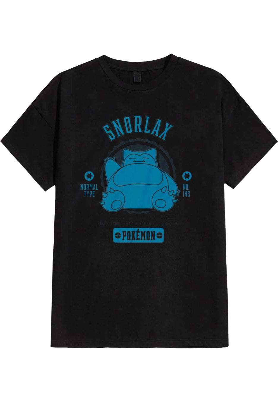 Pokémon - Collegiate Snorlax - T-Shirt Clearance Fast Delivery