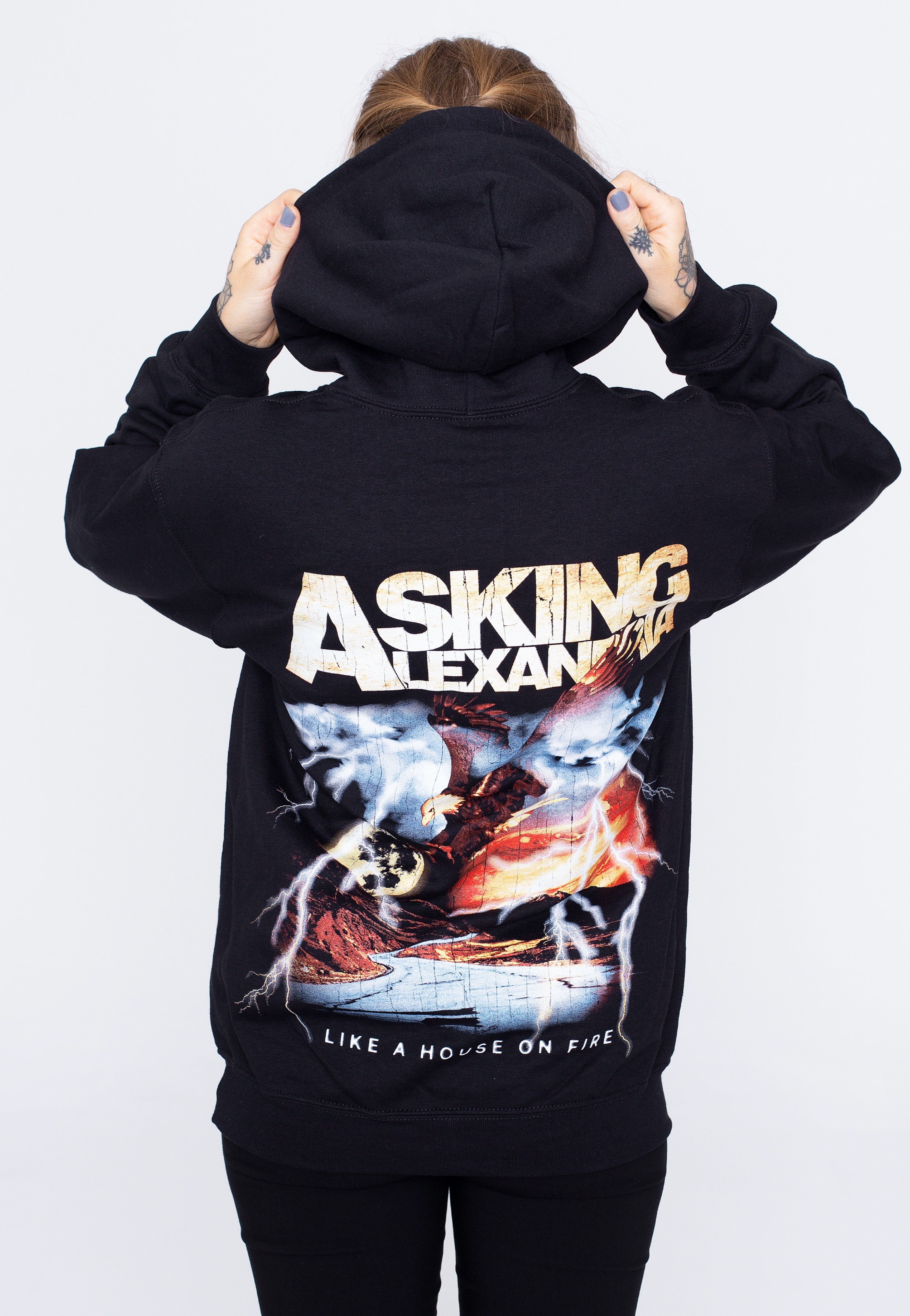 Asking Alexandria - Lightning Eagle - Hoodie For Sale Free Shipping