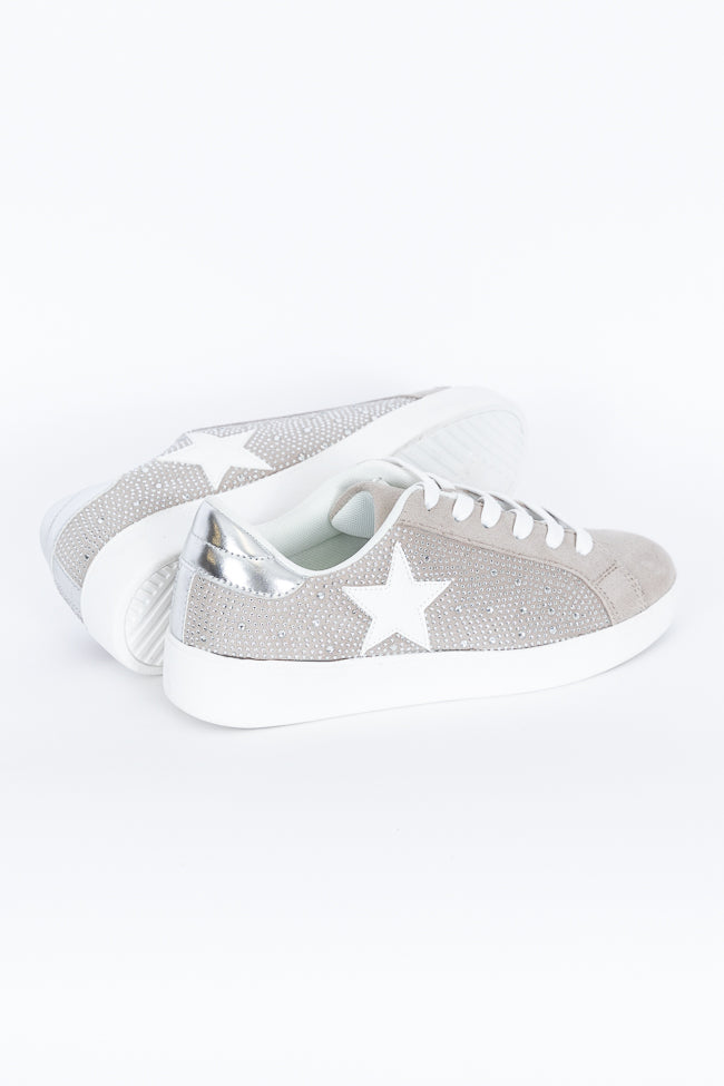 Karlie Taupe Rhinestone Star Sneaker Online Online Original