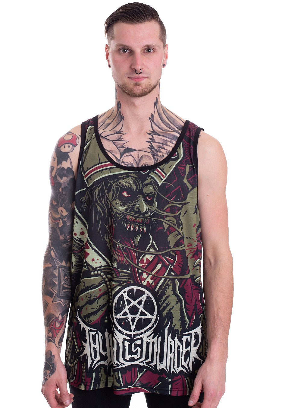 Thy Art Is Murder - Evil Pope Allover - Tank Free Shipping For Cheap