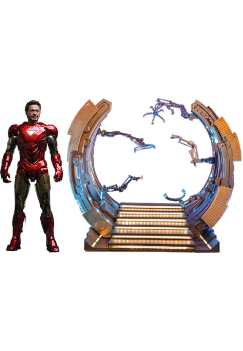 The Avengers - Iron Man Mark VI (2.0) with Suit Up Gantry Movie Masterpiece Diecast 1:6 - Action Figure Store With Big Discount