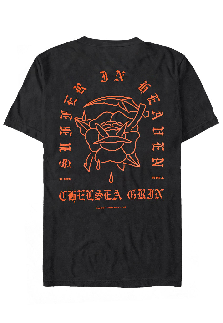 Chelsea Grin - Scythe Rose Grey/Darkgrey Tie Dye - T-Shirt Discount Choice