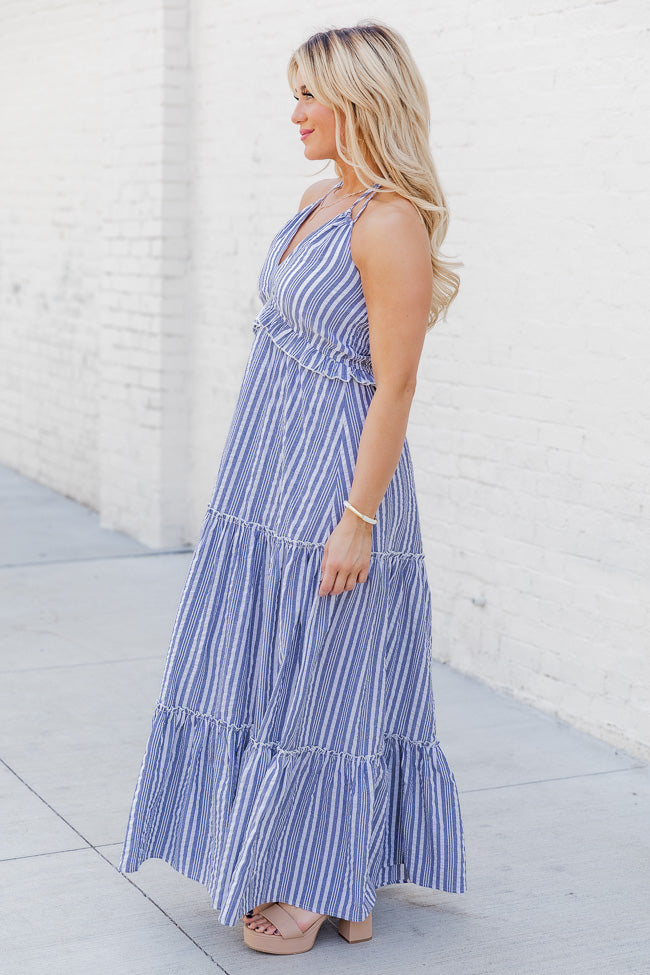 All I Want Is You Blue Striped Maxi Dress FINAL SALE Best Place To Buy