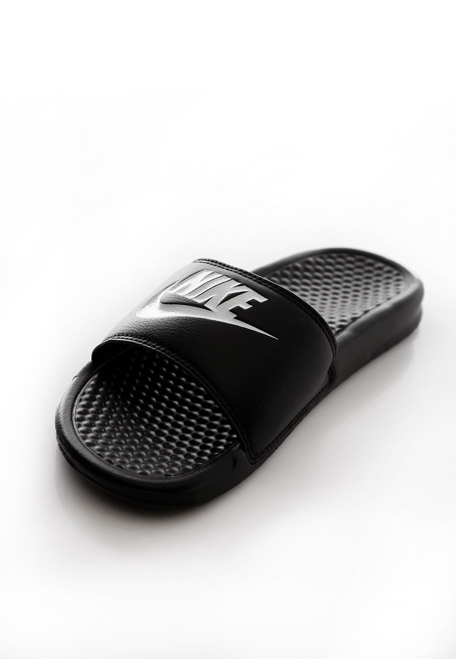 Nike - Benassi Just Do It. Black/White - Slides For Sale Cheap Online