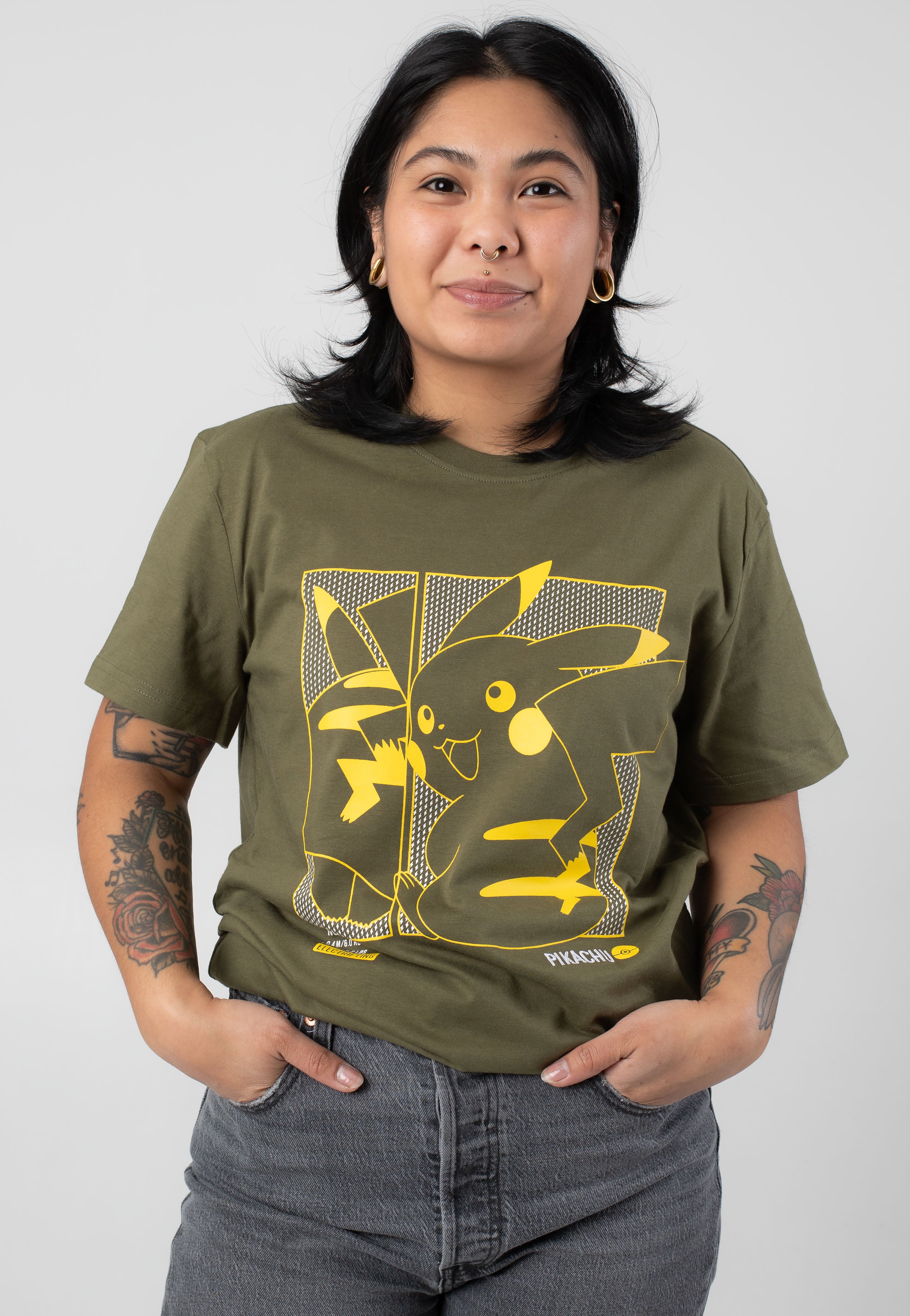 Pokémon - Pikachu Green - T-Shirt Cheap Pice Free Shipping