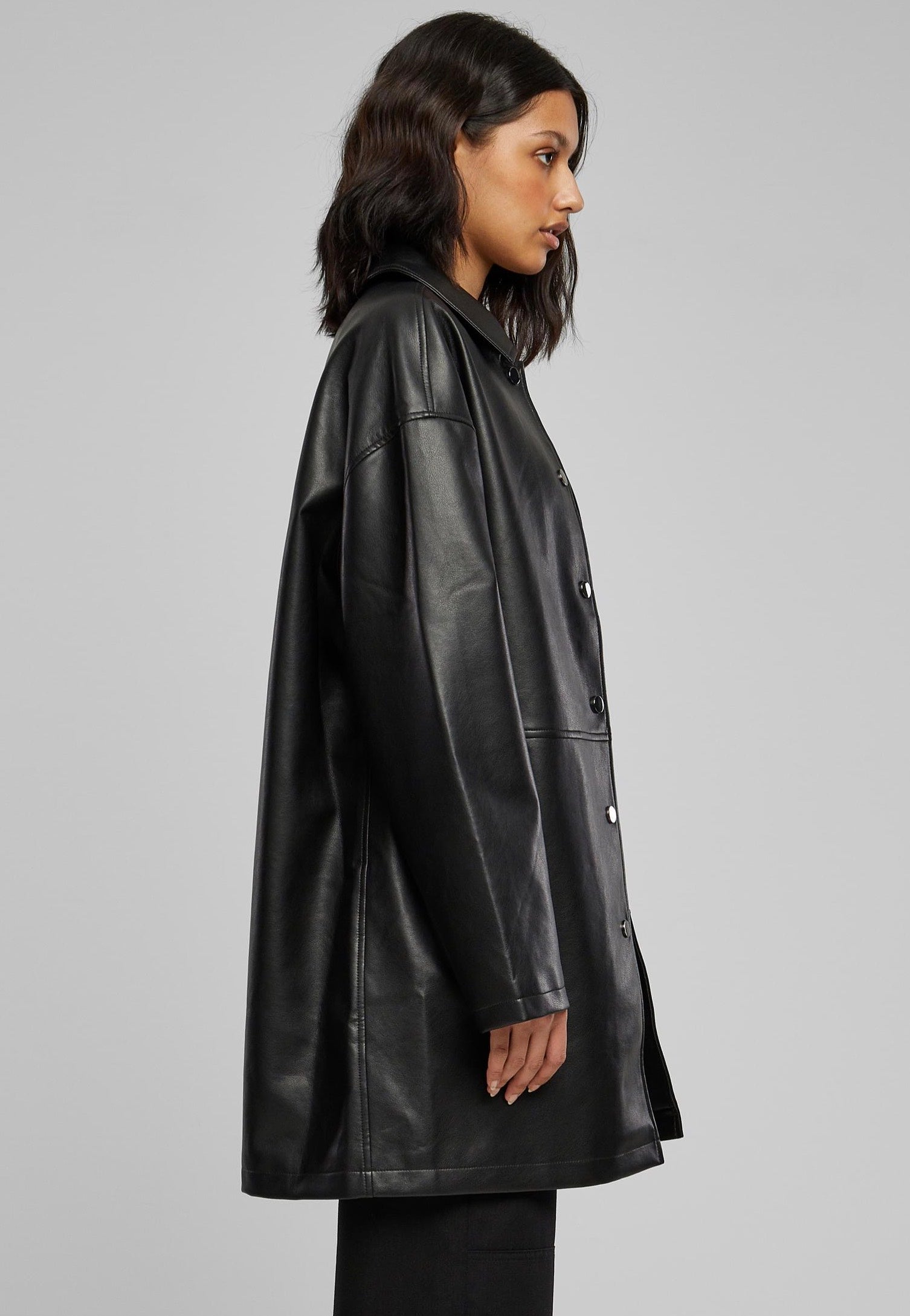 Urban Classics - Faux Leather Black - Leather Jacket Outlet Official