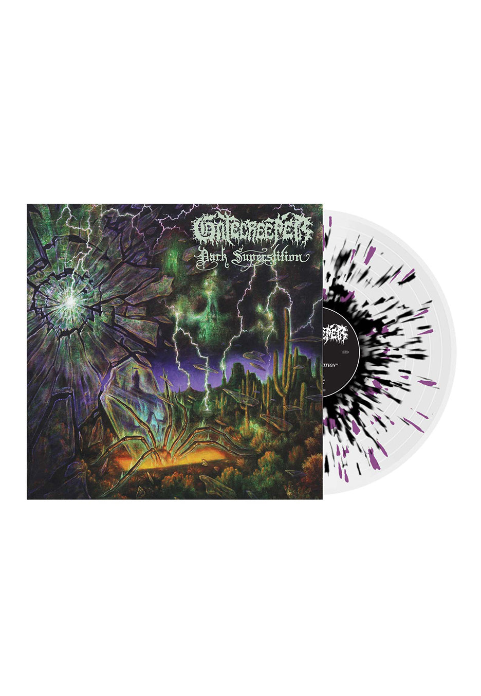 Gatecreeper - Dark Superstition Ltd. Clear/Black/ Purple - Splatter Vinyl Clearance Exclusive