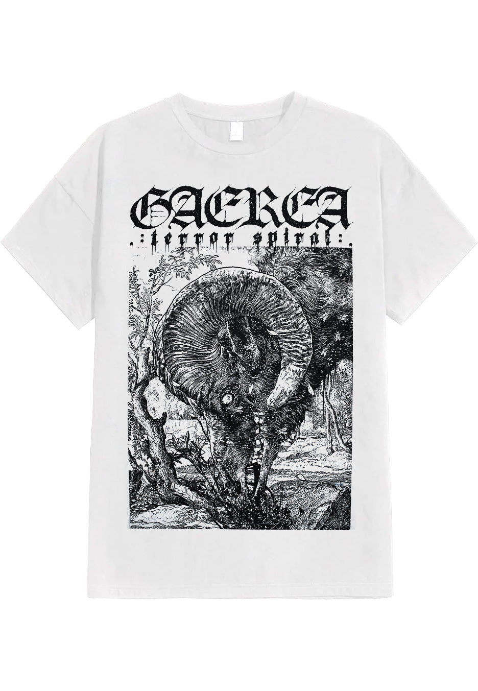 Gaerea - Terror Spiral White - T-Shirt Sale Explore