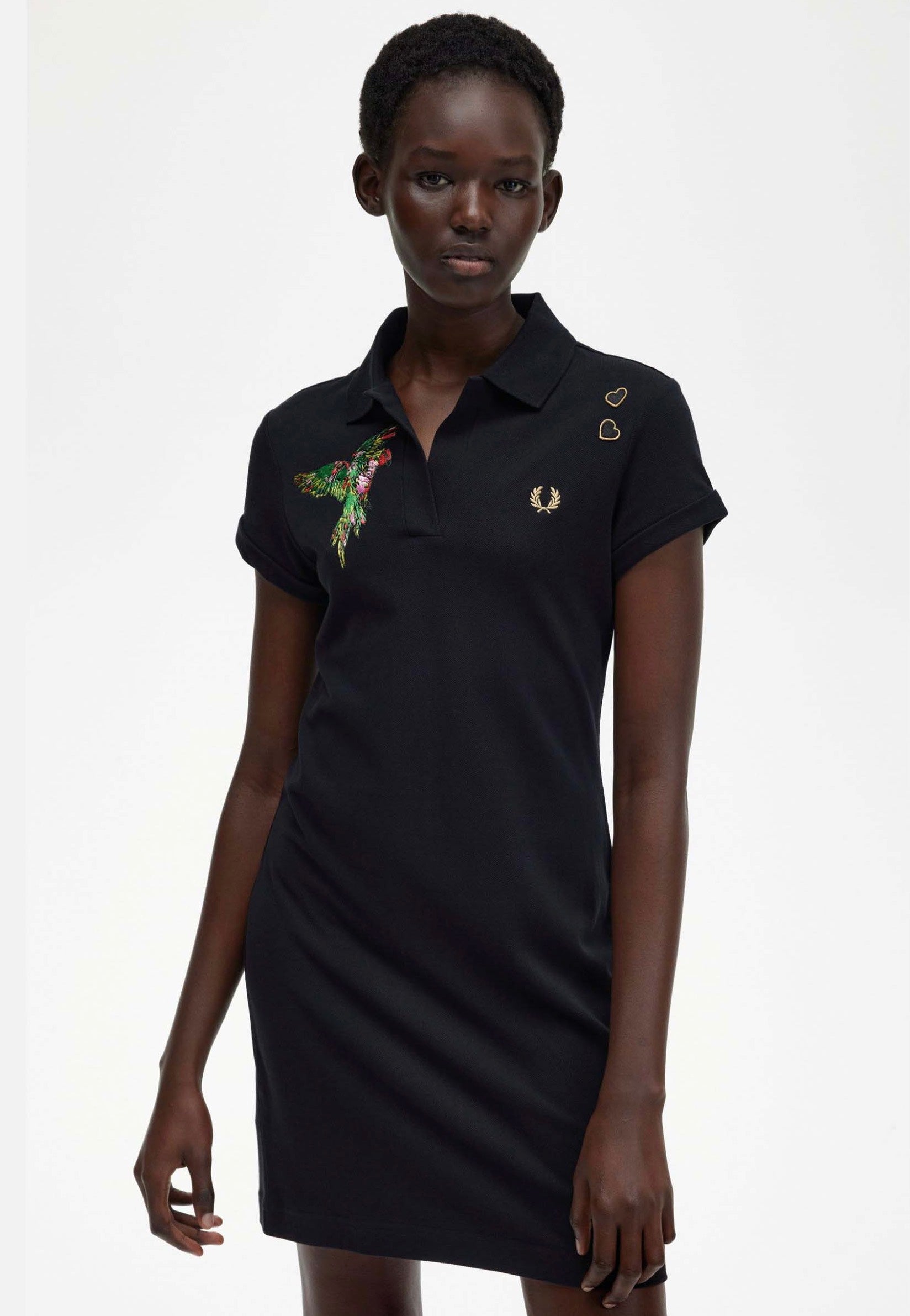 Fred Perry x Amy Winehouse - Embroidered Pique Black  - Dress Sale Authentic