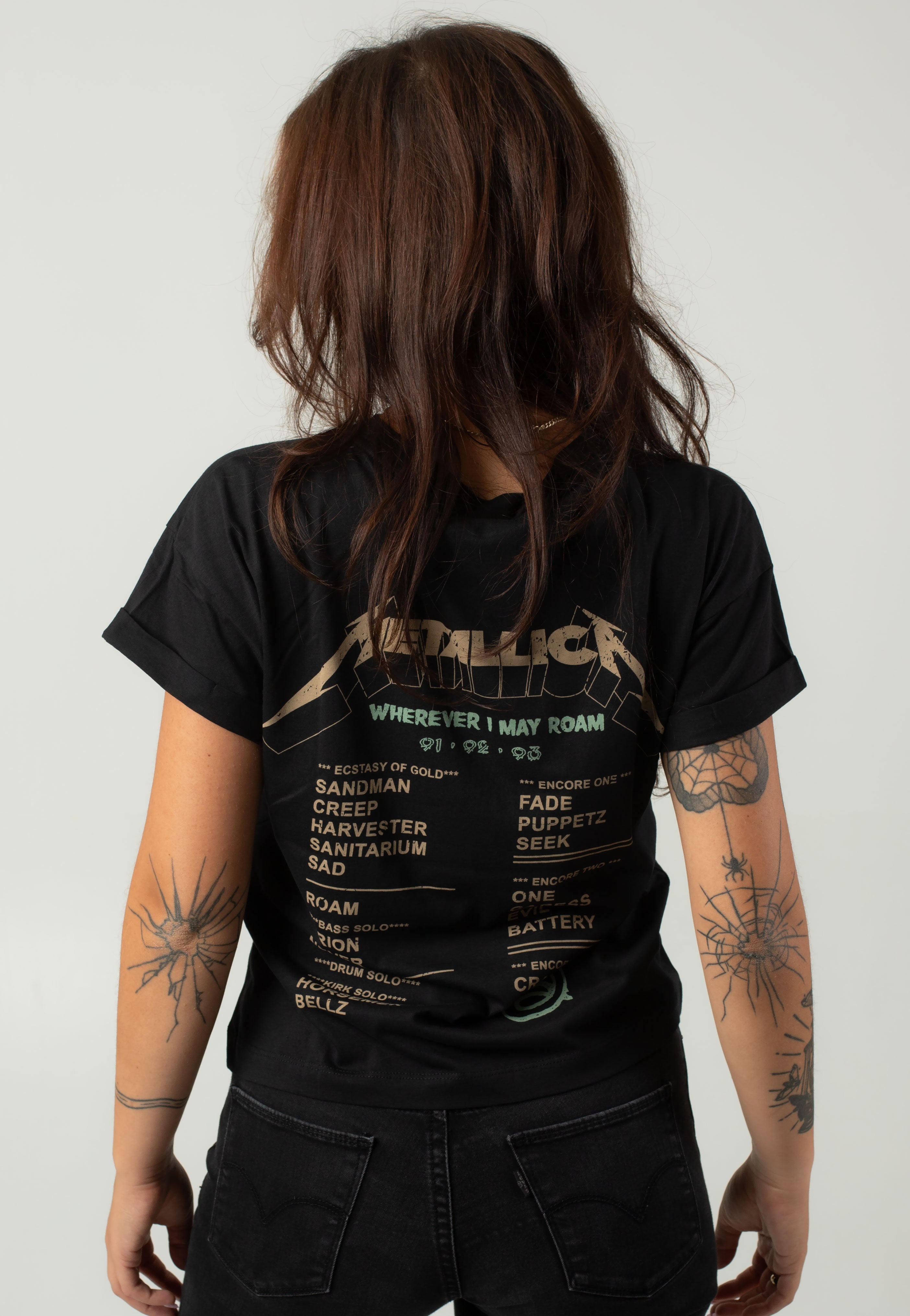 Noisy May x Metallica - Gaby O Neck Black Tourne - T-Shirt Cheap Pice Discount Authentic