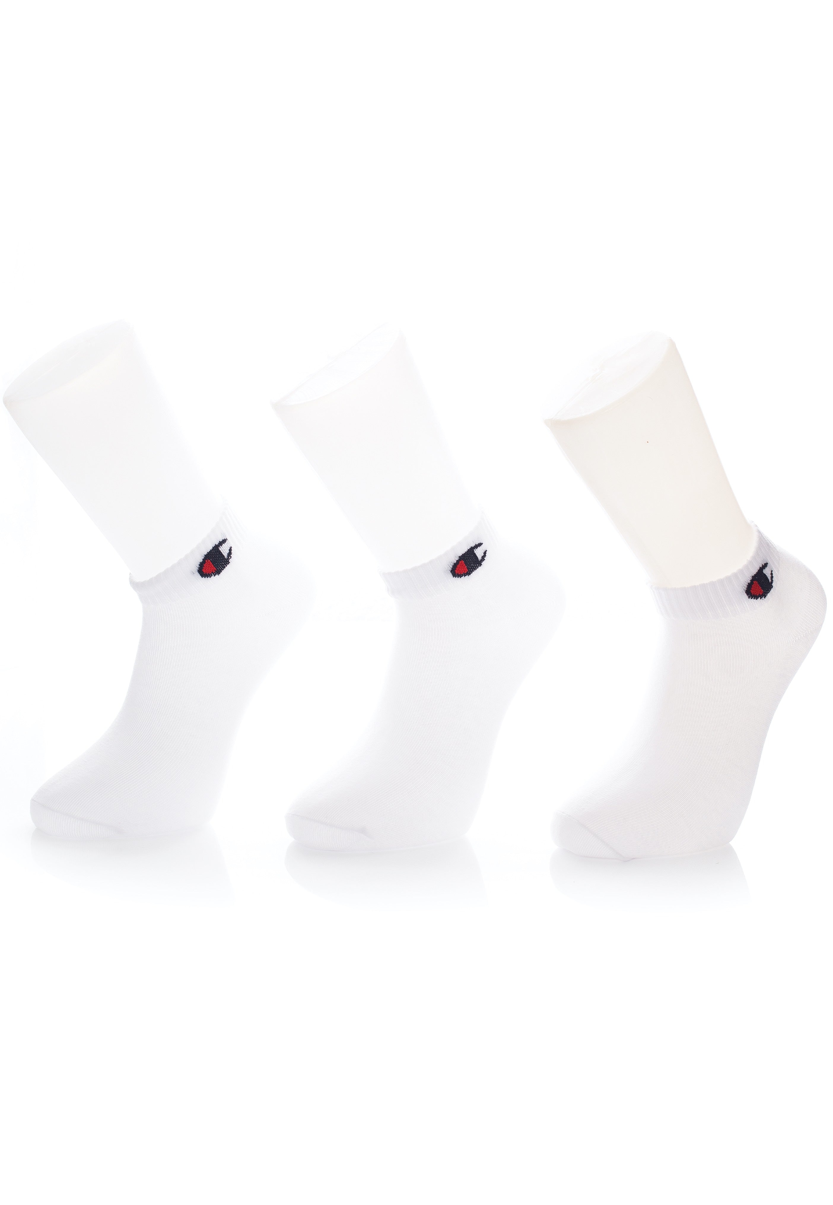 Champion - Quarter Pack Of 3 WHT / WHT / WHT - Socks Sale Online Cheap