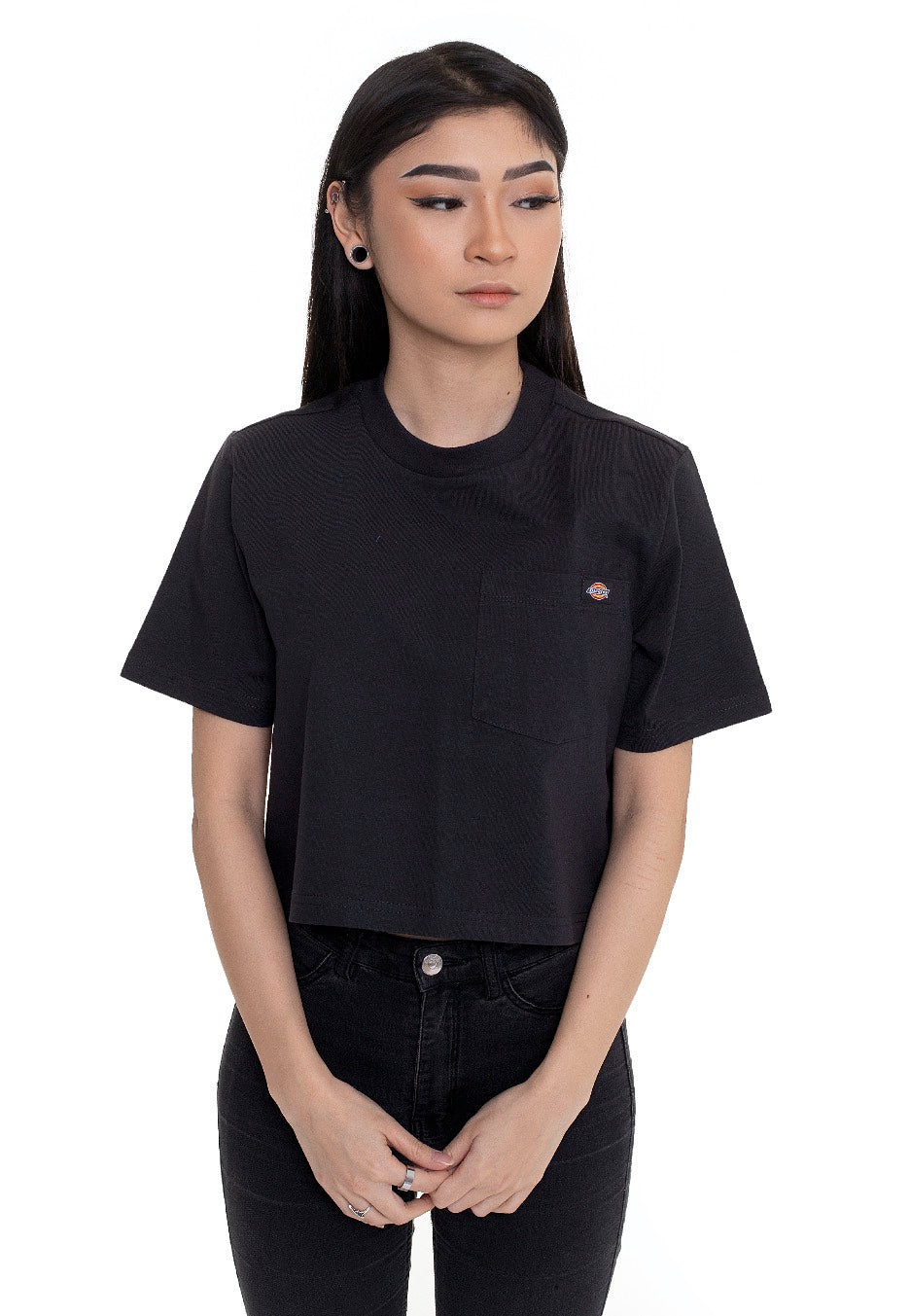 Dickies - Porterdale Crop Black - T-Shirt Cheap Finishline