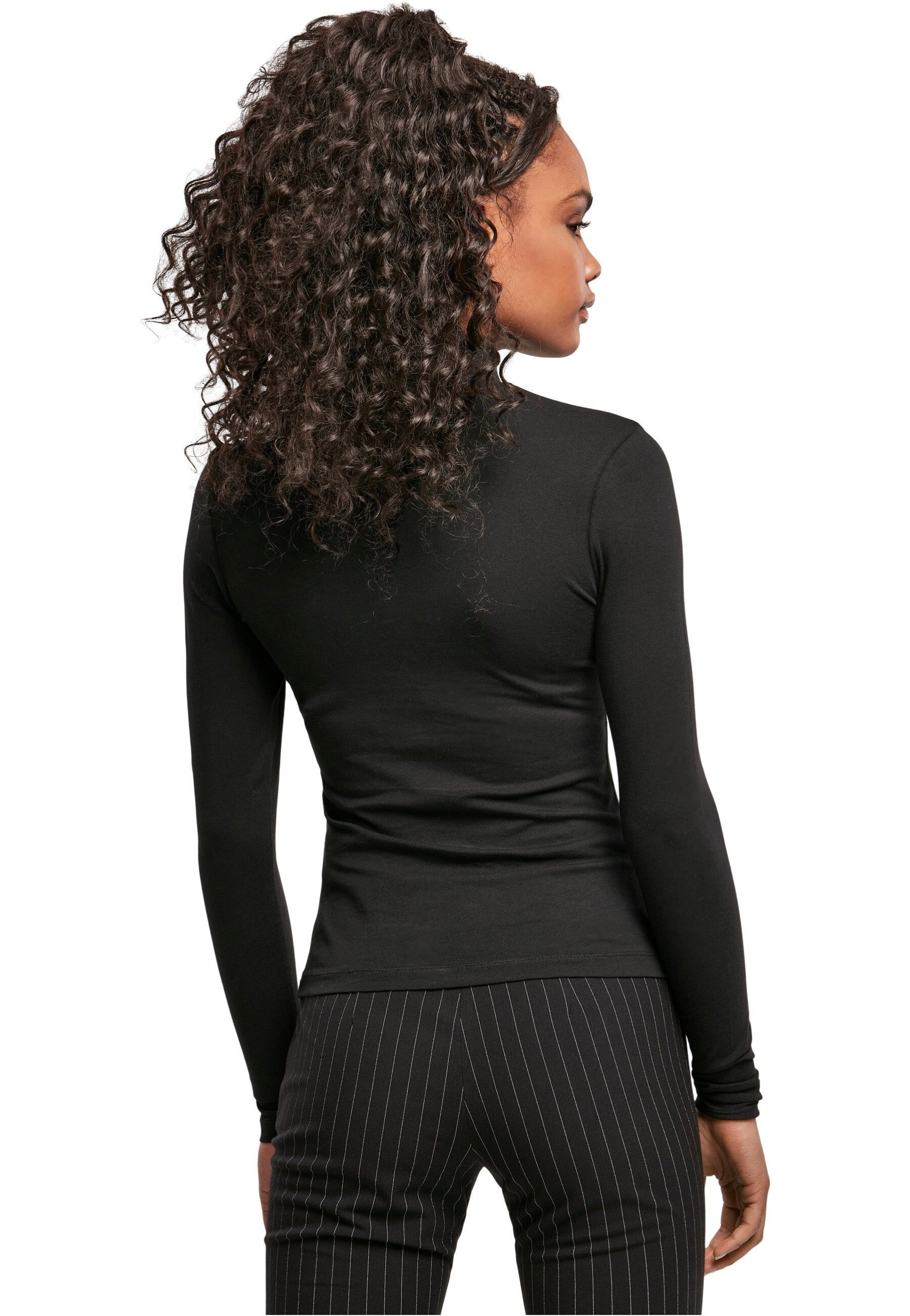 Urban Classics - Ladies Cut-Out Turtleneck Black - Longsleeve Perfect Cheap Online