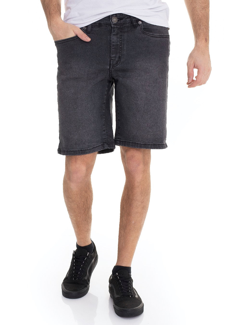 Urban Classics - Relaxed Fit Real Black Washed - Shorts Official Cheap Online