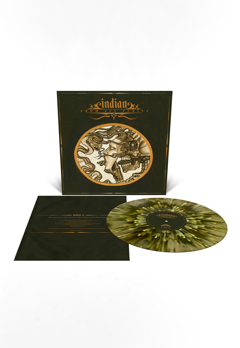 Indian - From All Purity Ltd. Swamp Green/Metallic Gold - Splattered Vinyl Cheap Sale New