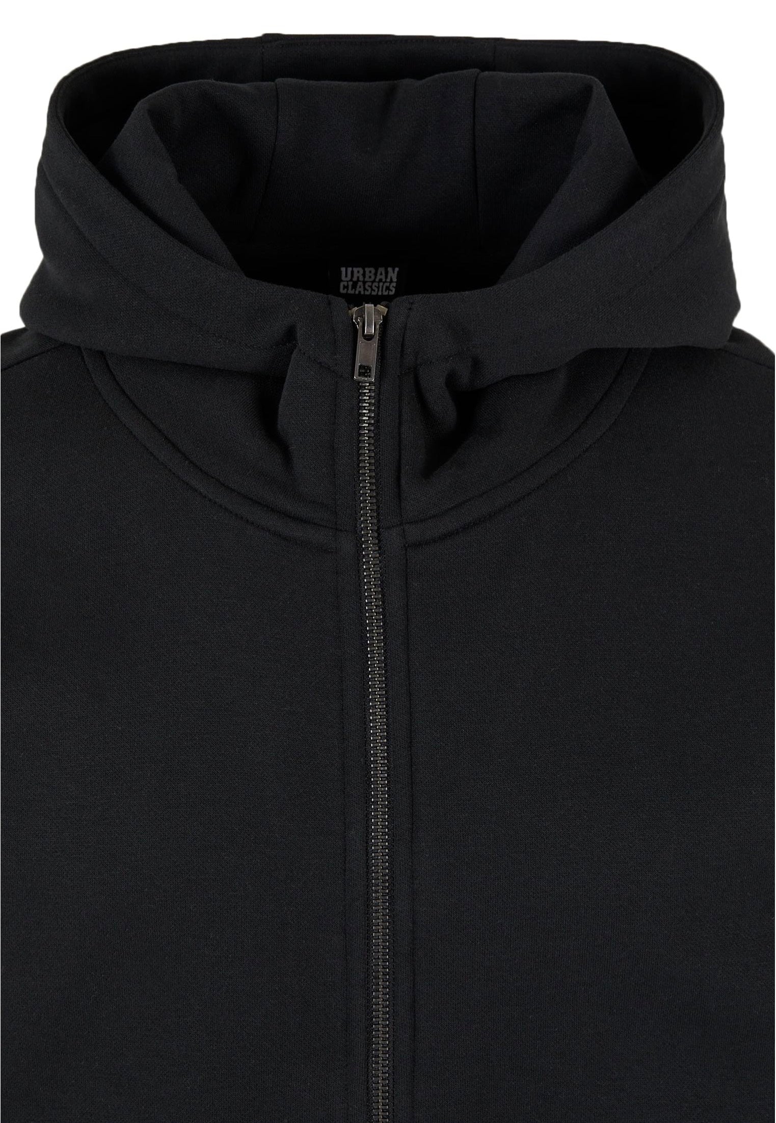 Urban Classics - High Neck Zip Black - Zipper Free Shipping Shop For