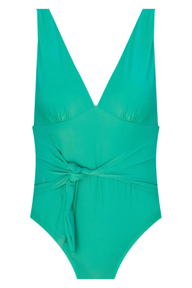 Day At The Pool Emerald Green One Piece Swimsuit FINAL SALE Get Authentic Sale Online