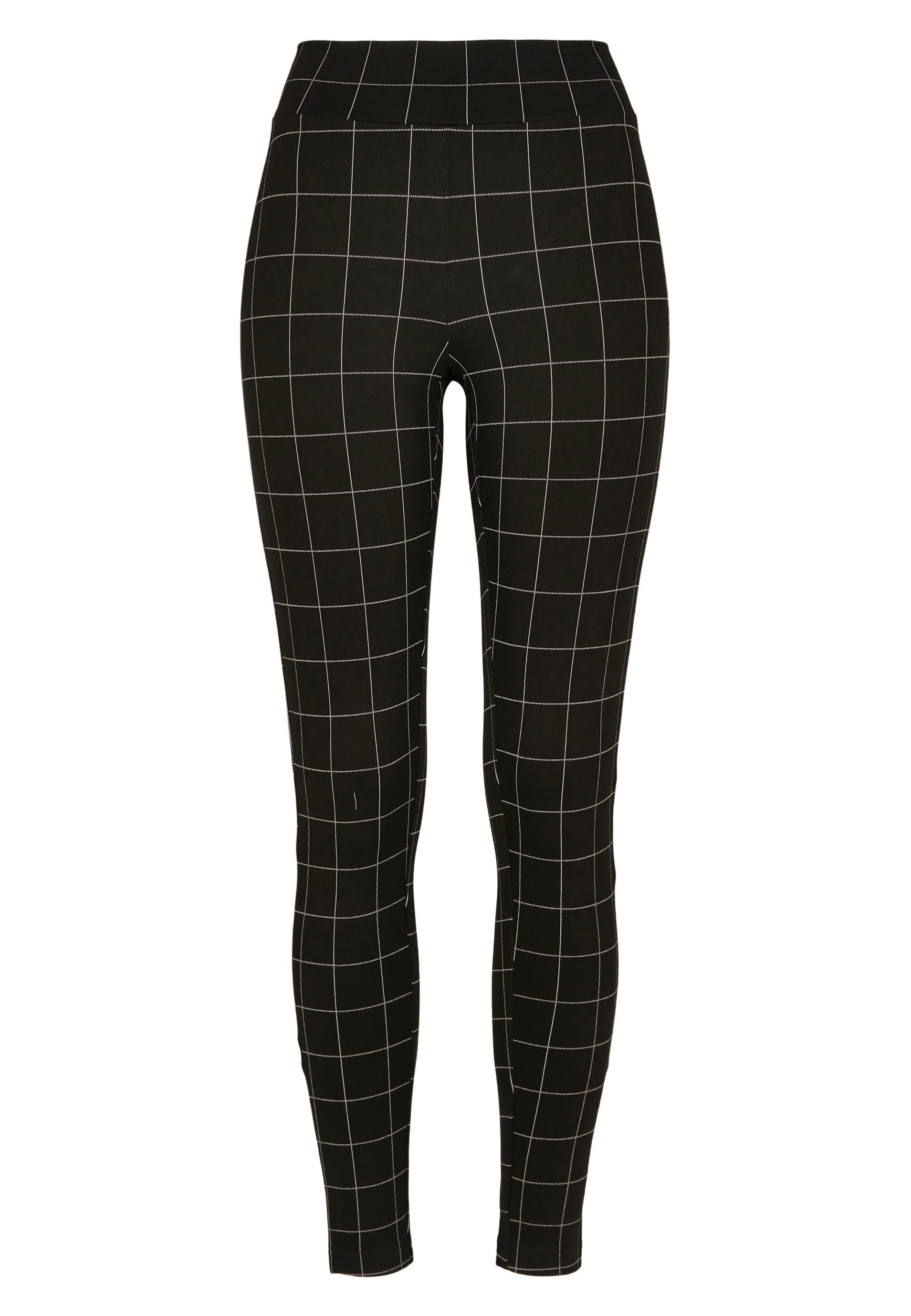 Urban Classics - Check High Waist Black/White - Leggings Outlet Clearance