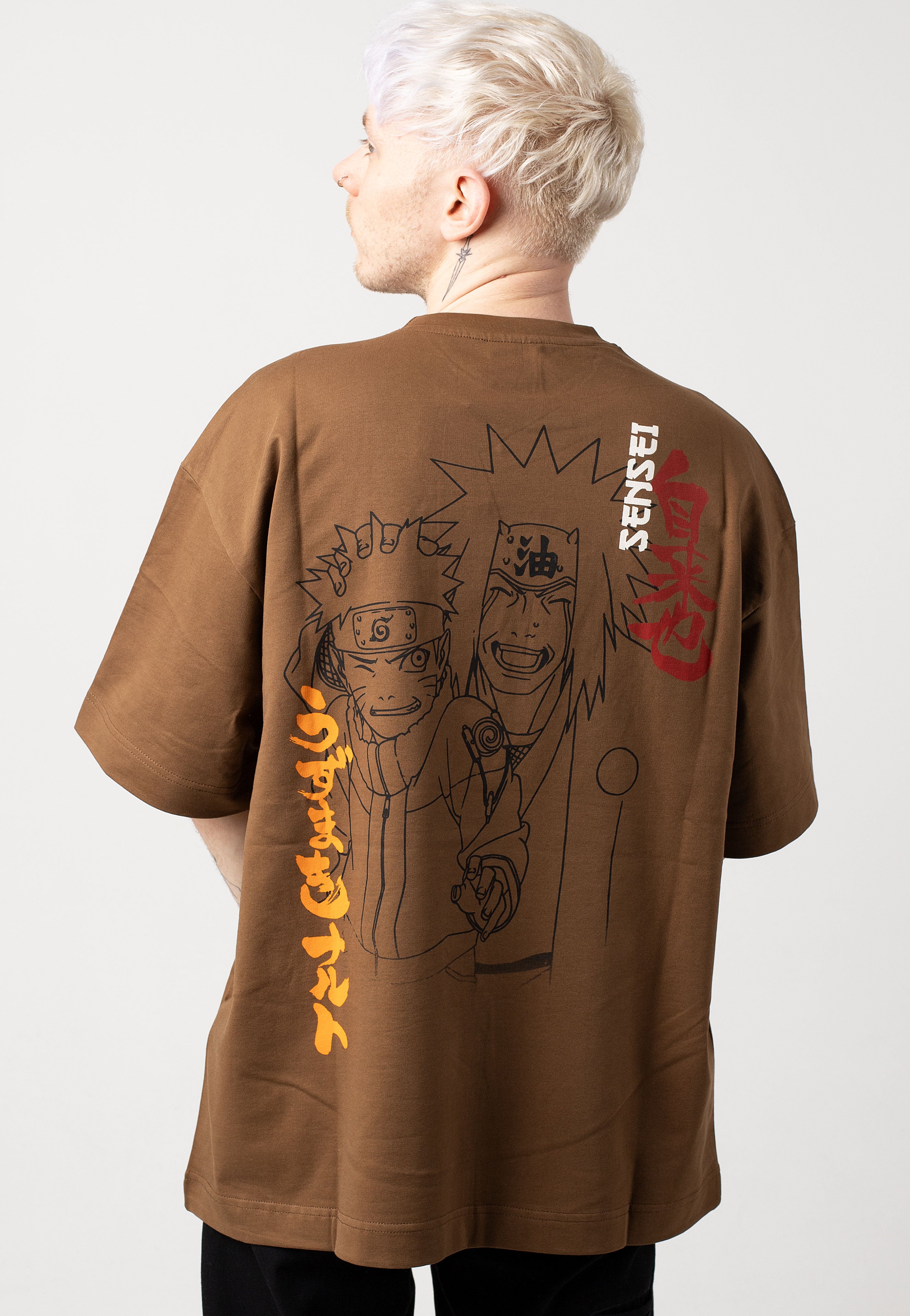 Neptun x Naruto - Neptun x Naruto & Jiraiya Brown - T-Shirt Explore