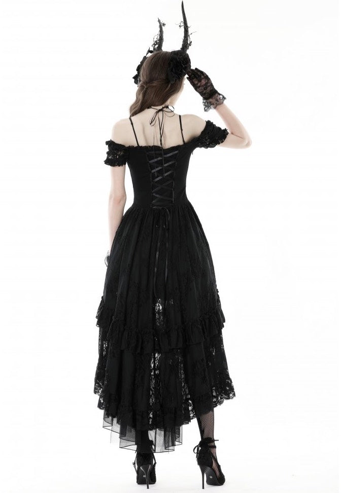 Dark in Love - Gothic Elegant Lady Lace Dovetail - Dress Buy Cheap Shop