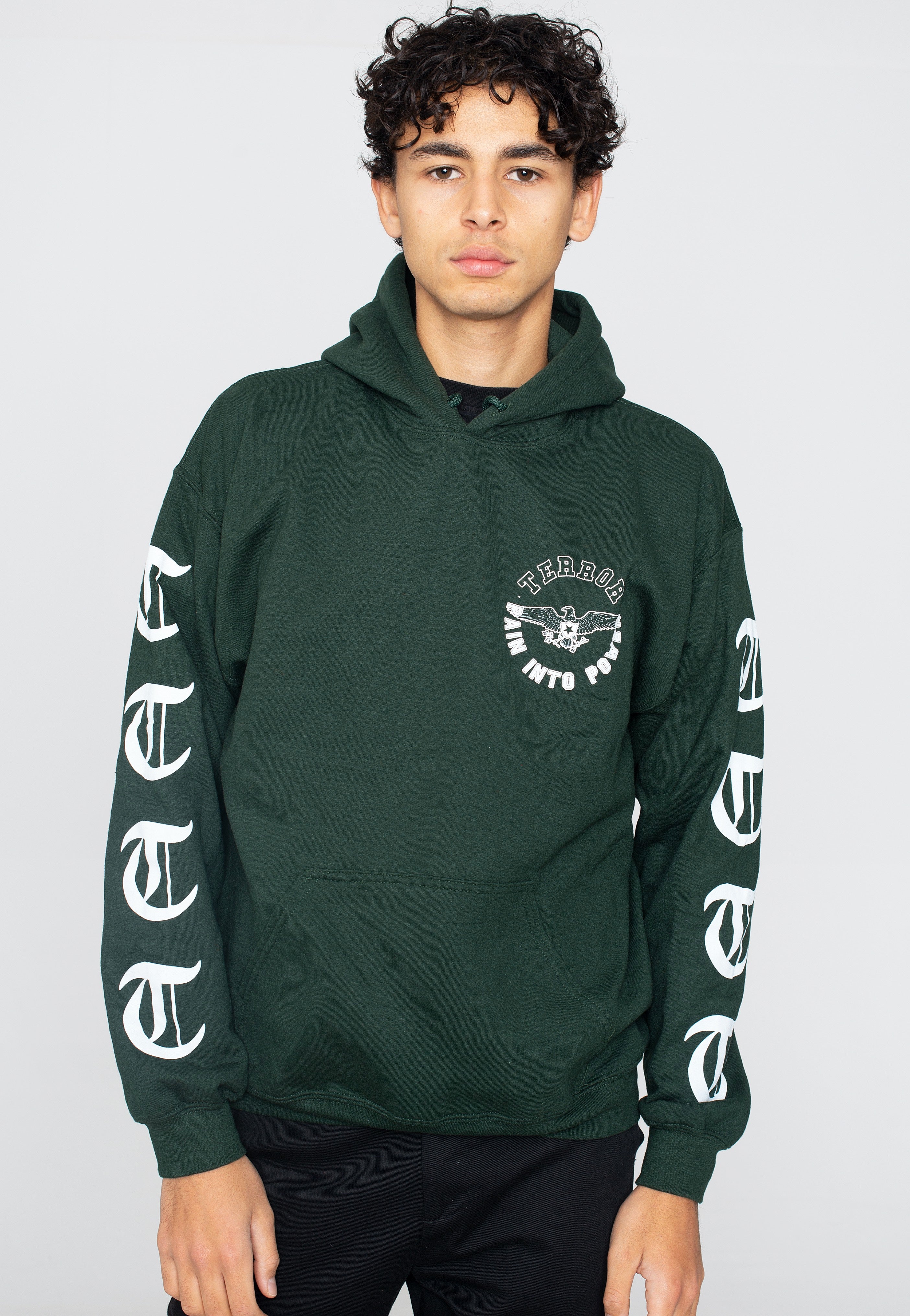 Terror - Pain Into Power Forest Green - Hoodie Inexpensive For Sale