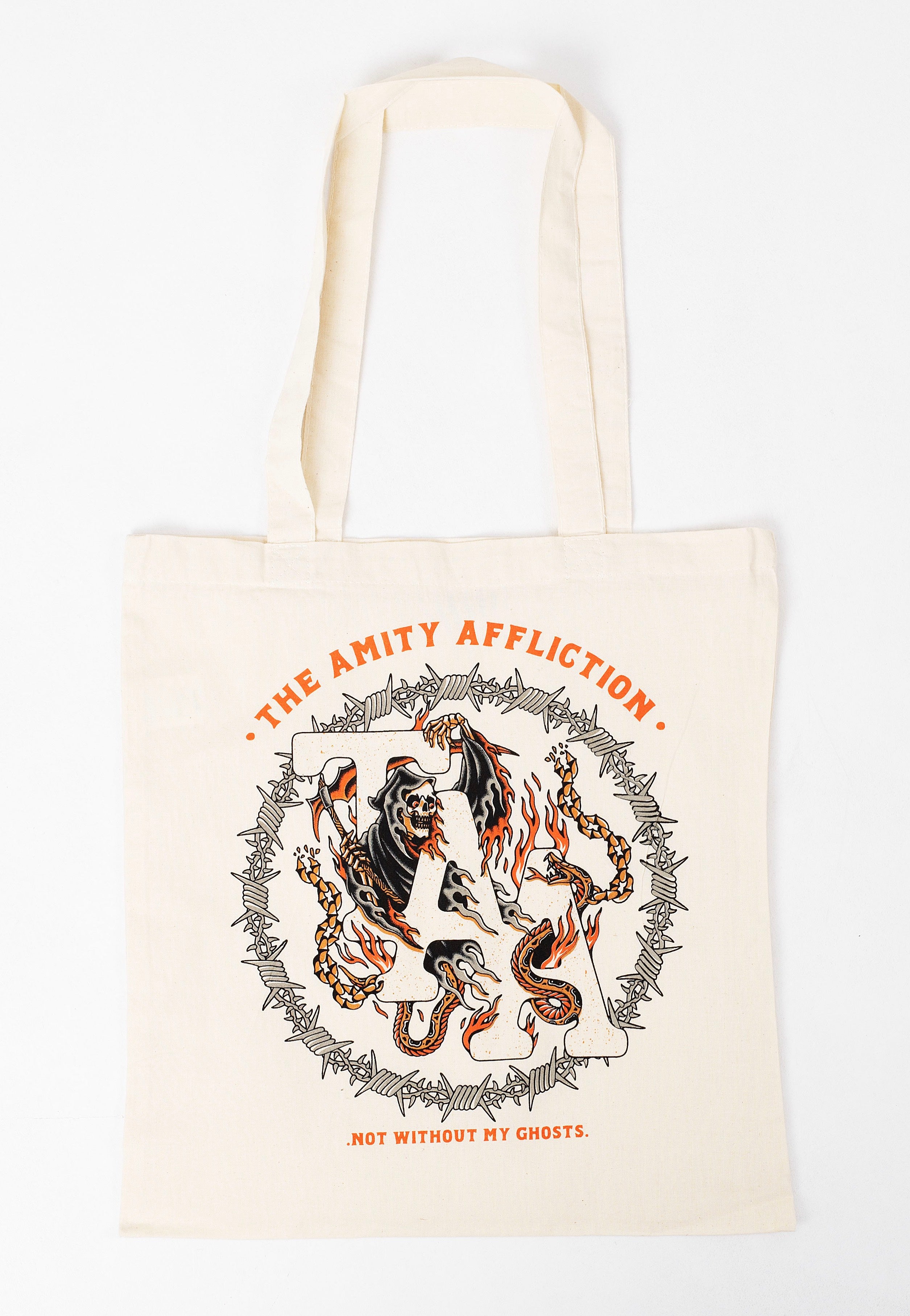 The Amity Affliction - Barbwire Reaper Natural - Tote Bag Discount Wide Range Of