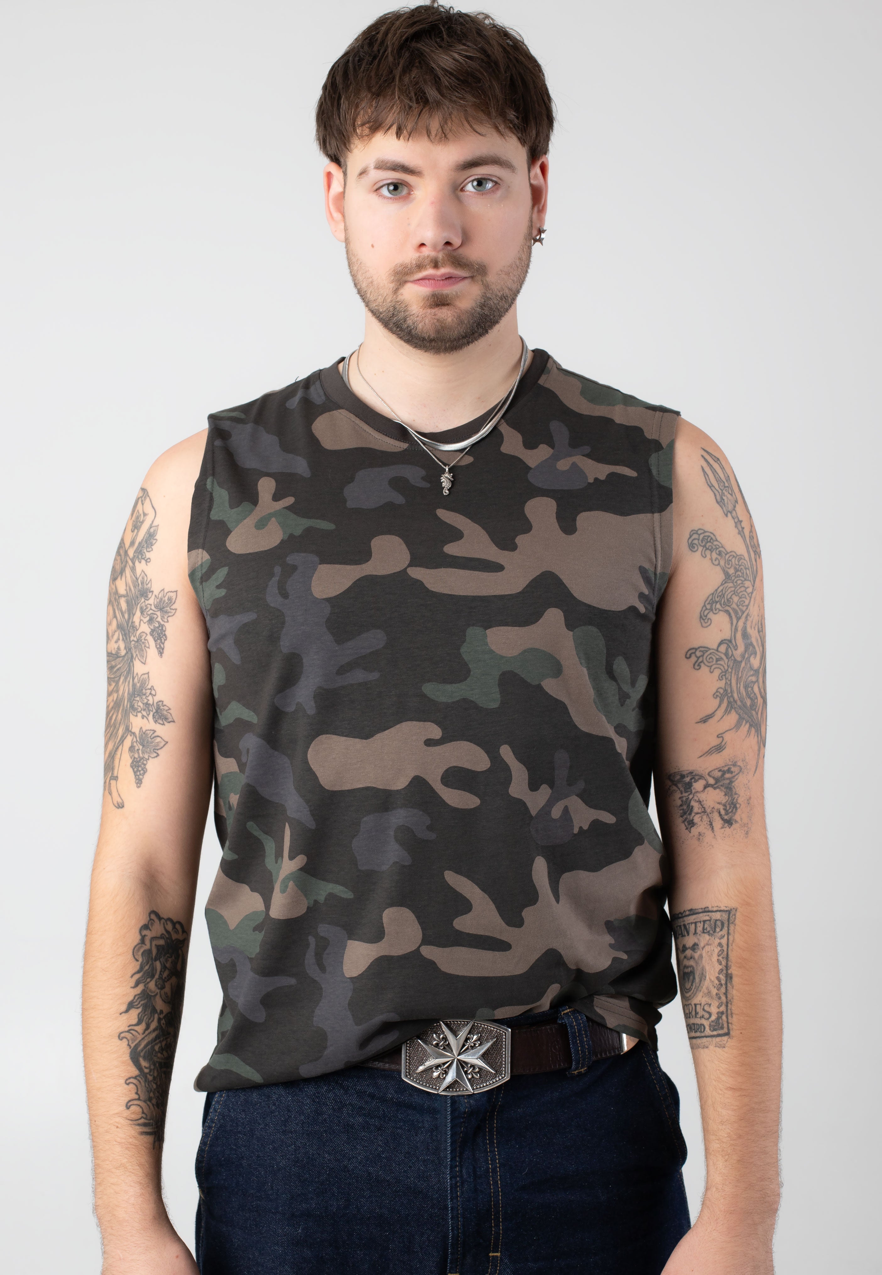 Brandit - T-Shirt Dark Camo - Tank 2025 Online