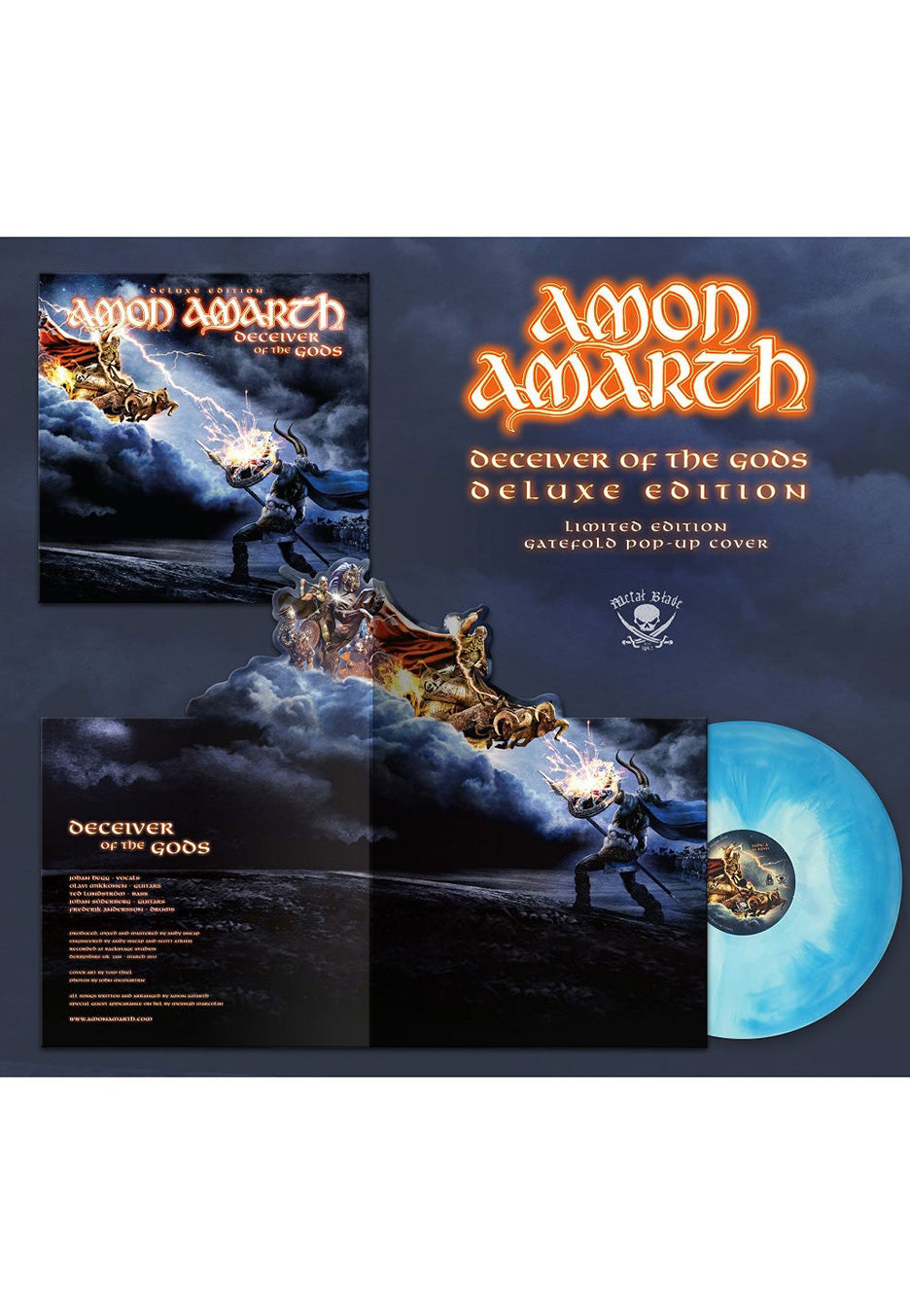 Amon Amarth - Deceiver Of The Gods Blue - Marbled Vinyl How Much For Sale