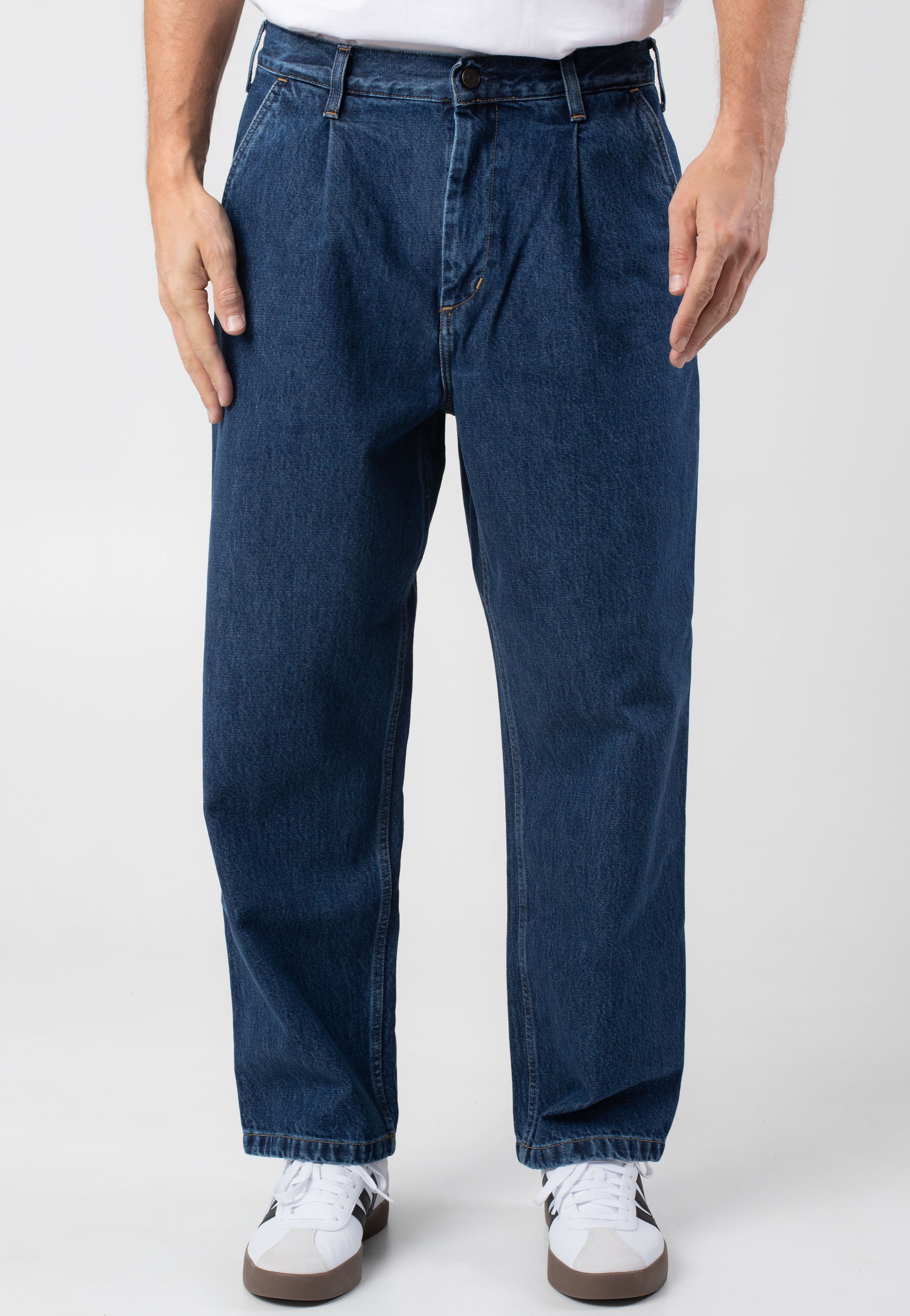 Carhartt WIP - Jace Stone Washed Blue - Pants Footlocker Pictures