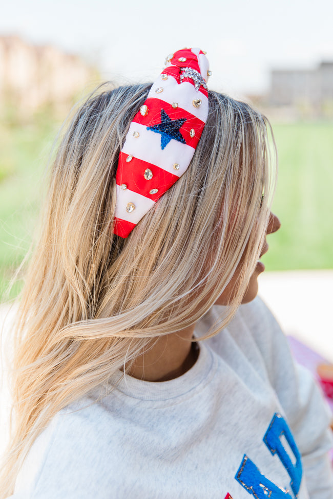 Striped Patriotic Headband Cheap Supply