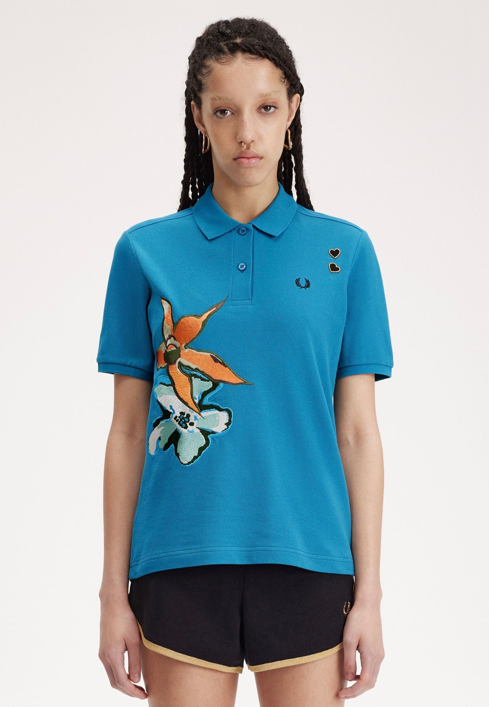 Fred Perry x Amy Winehouse - Embroidered Runaway Bay Ocean - Polo Store Sale