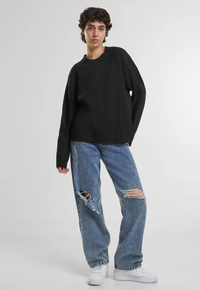 Urban Classics - Ladies Soft Oversized Black - Pullover Affordable Sale Online