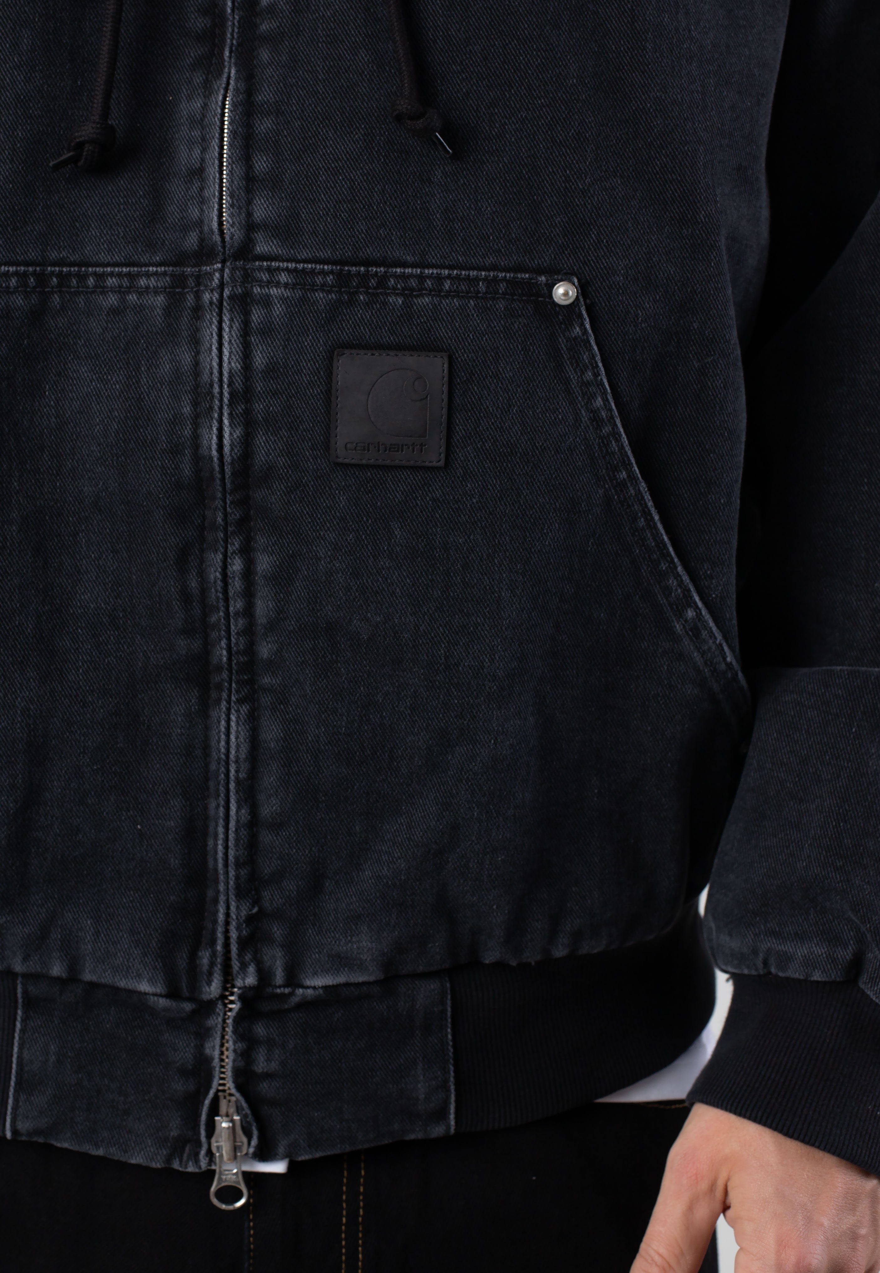 Carhartt WIP - OG Active Rivet Stone Washed Black - Jacket Clearance How Much