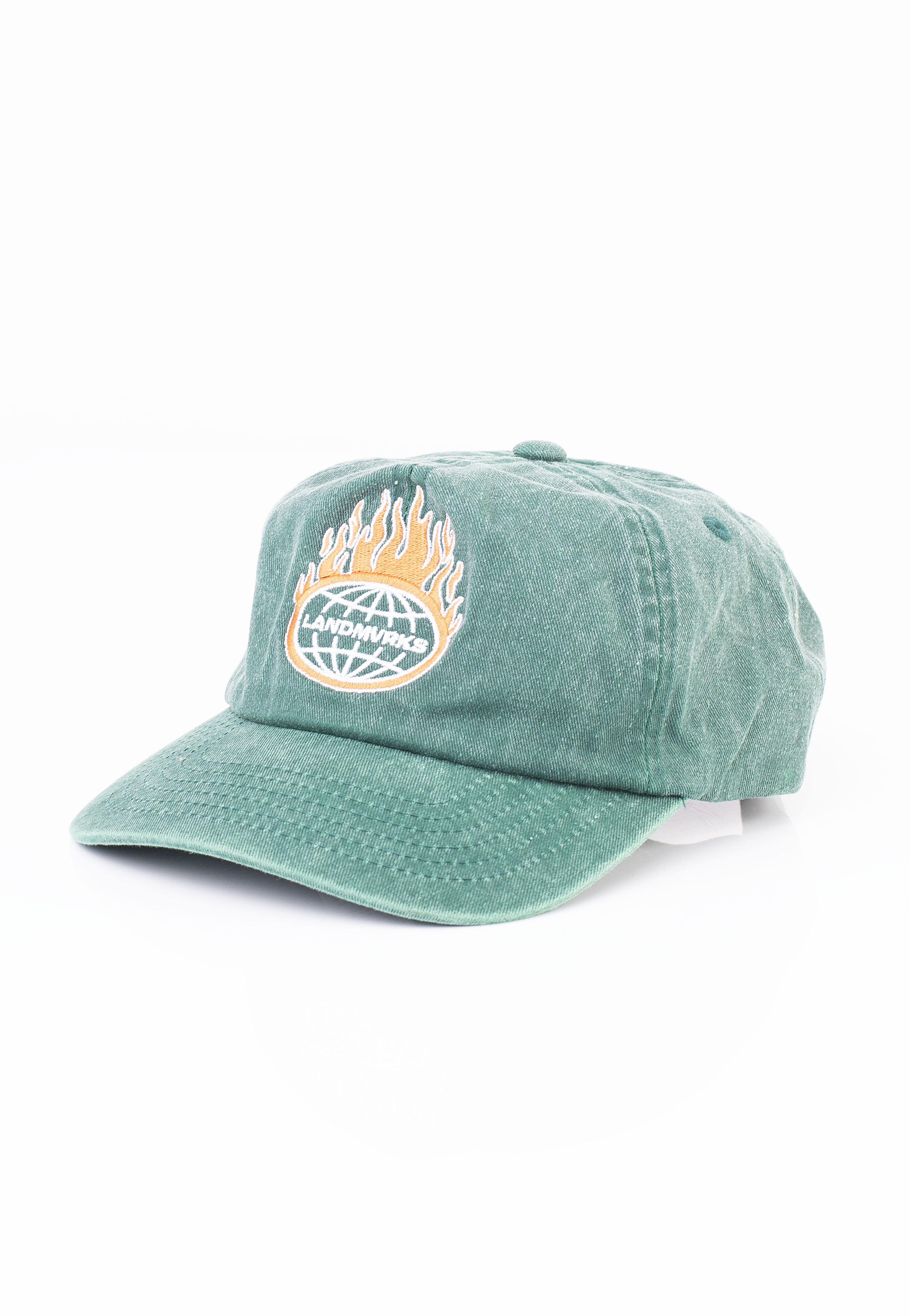 Landmvrks - Flames Vintage Bottle Green - Cap Visit For Sale