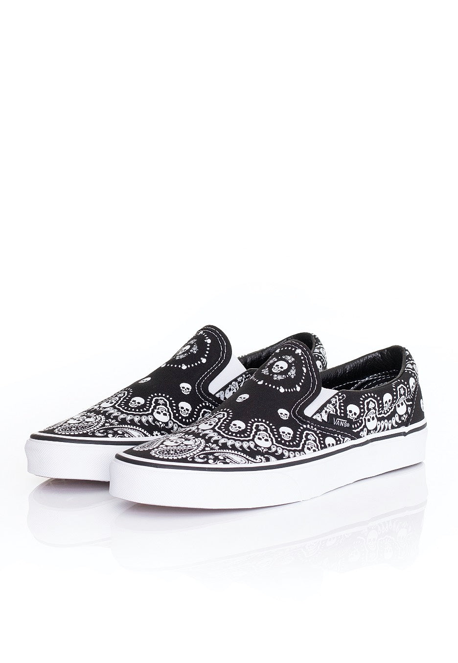 Vans - Classic Slip On (Bandana) Black/True White - Shoes Visit