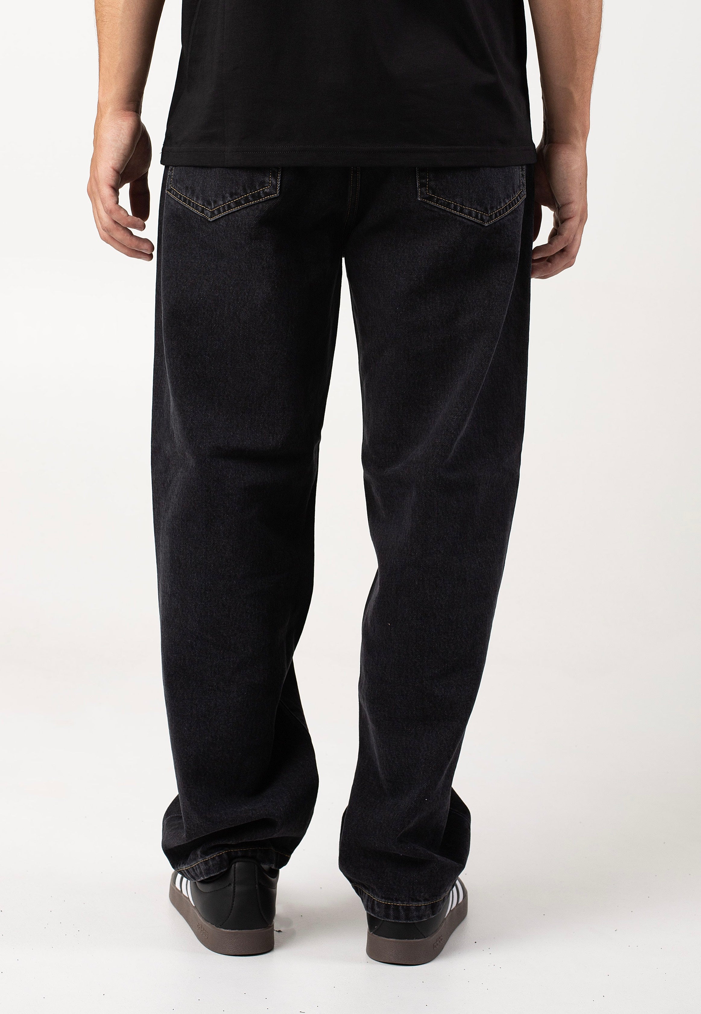 Carhartt WIP - Aaron Stone Washed Black - Jeans Geniue Stockist