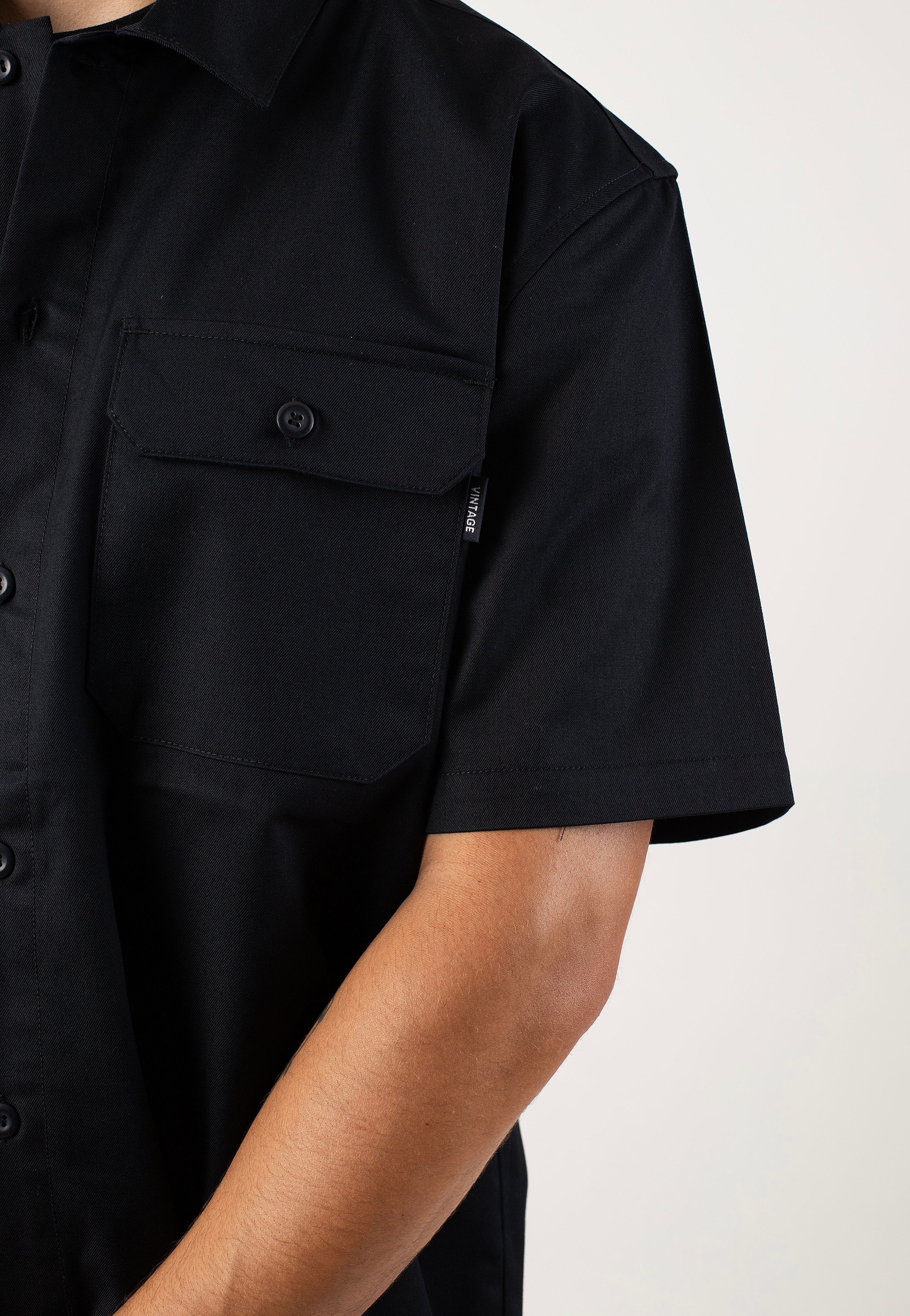 Vintage Industries - Dexter Black - Shirt Discount Manchester