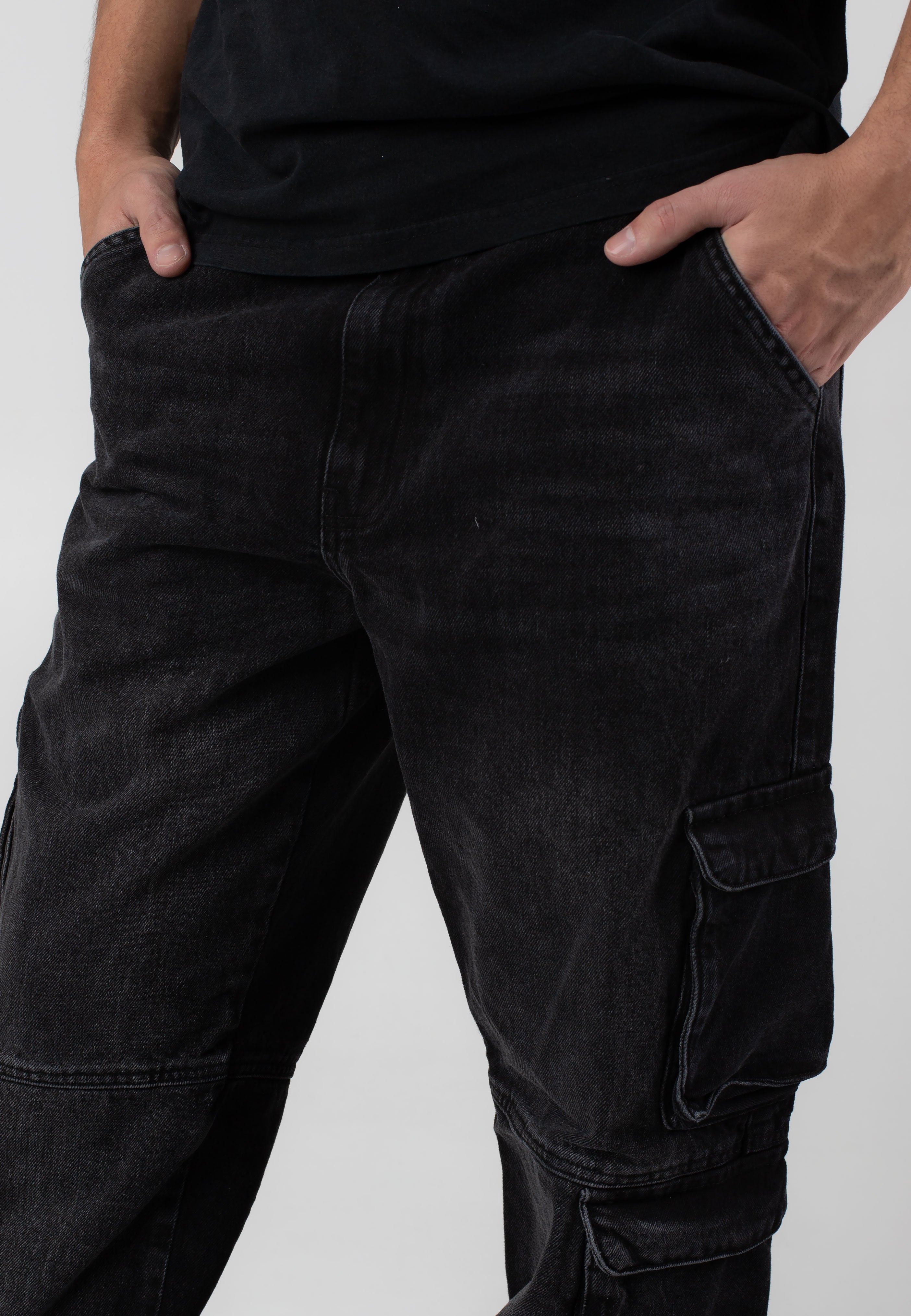 Only & Sons - Edge Str Cargo Washed Black - Jeans Cheap In China