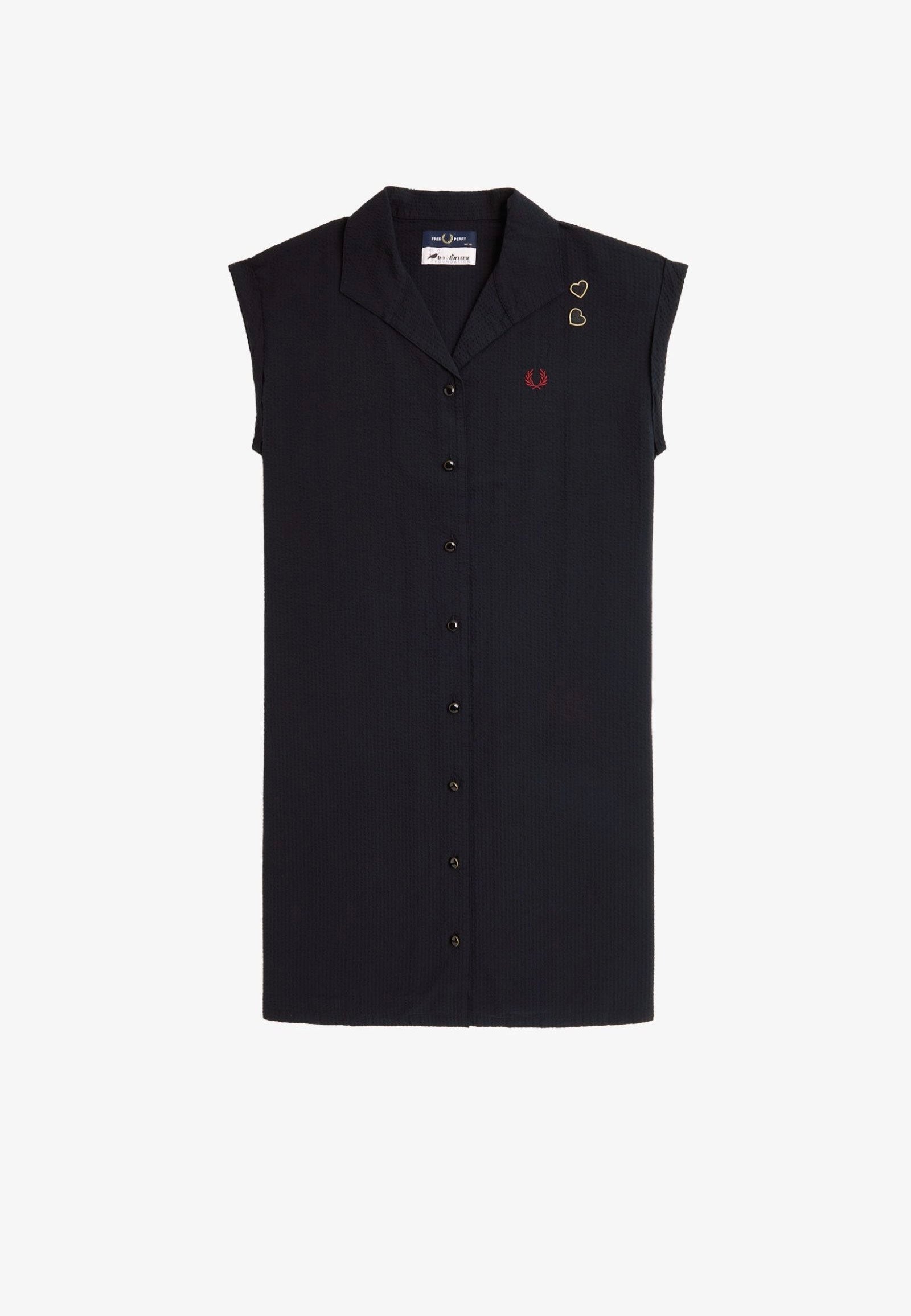 Fred Perry x Amy Winehouse - Open Collar Black - Dress Online Online Free Shipping